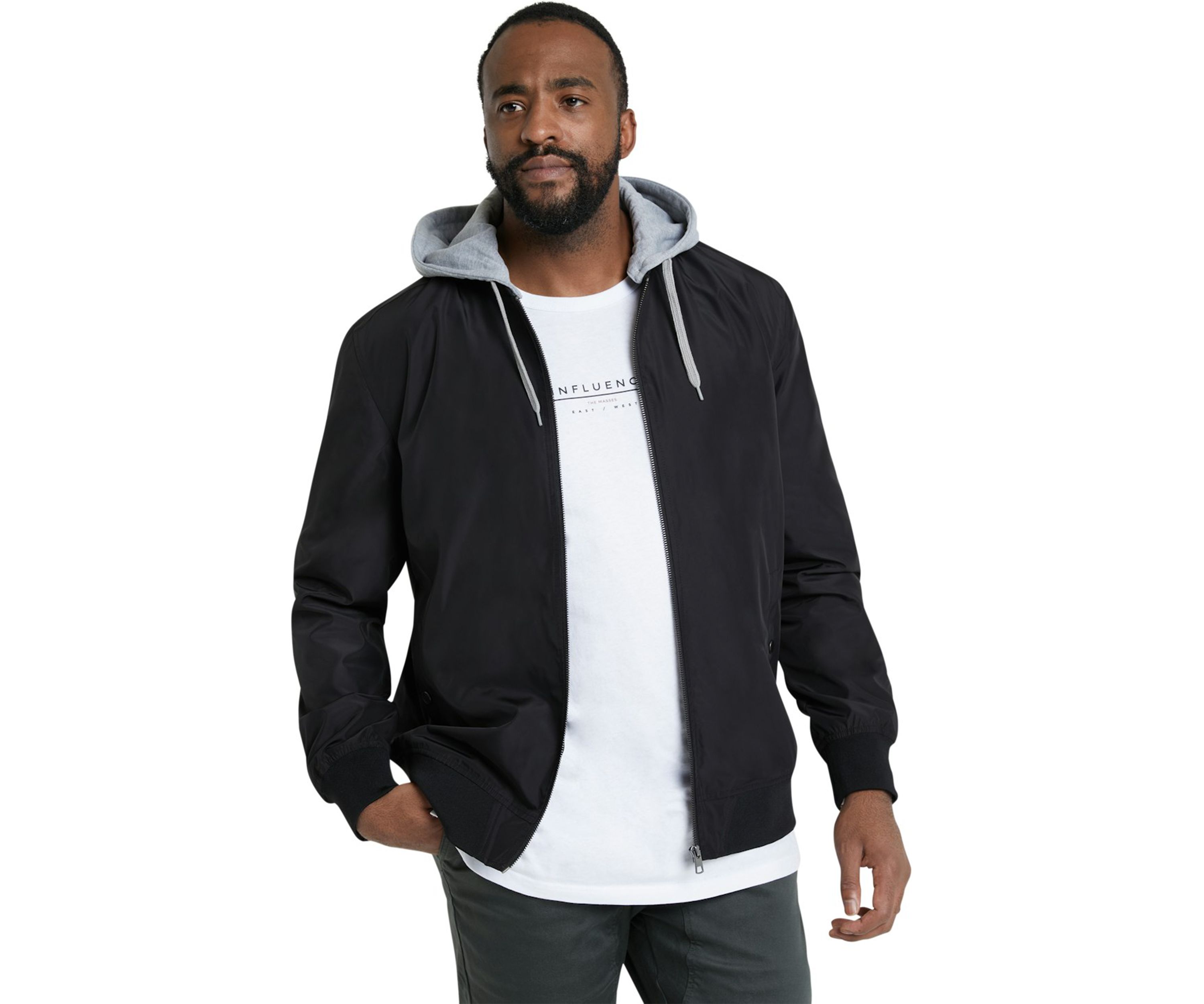Big & Tall Utah Hooded Bomber Jacket
