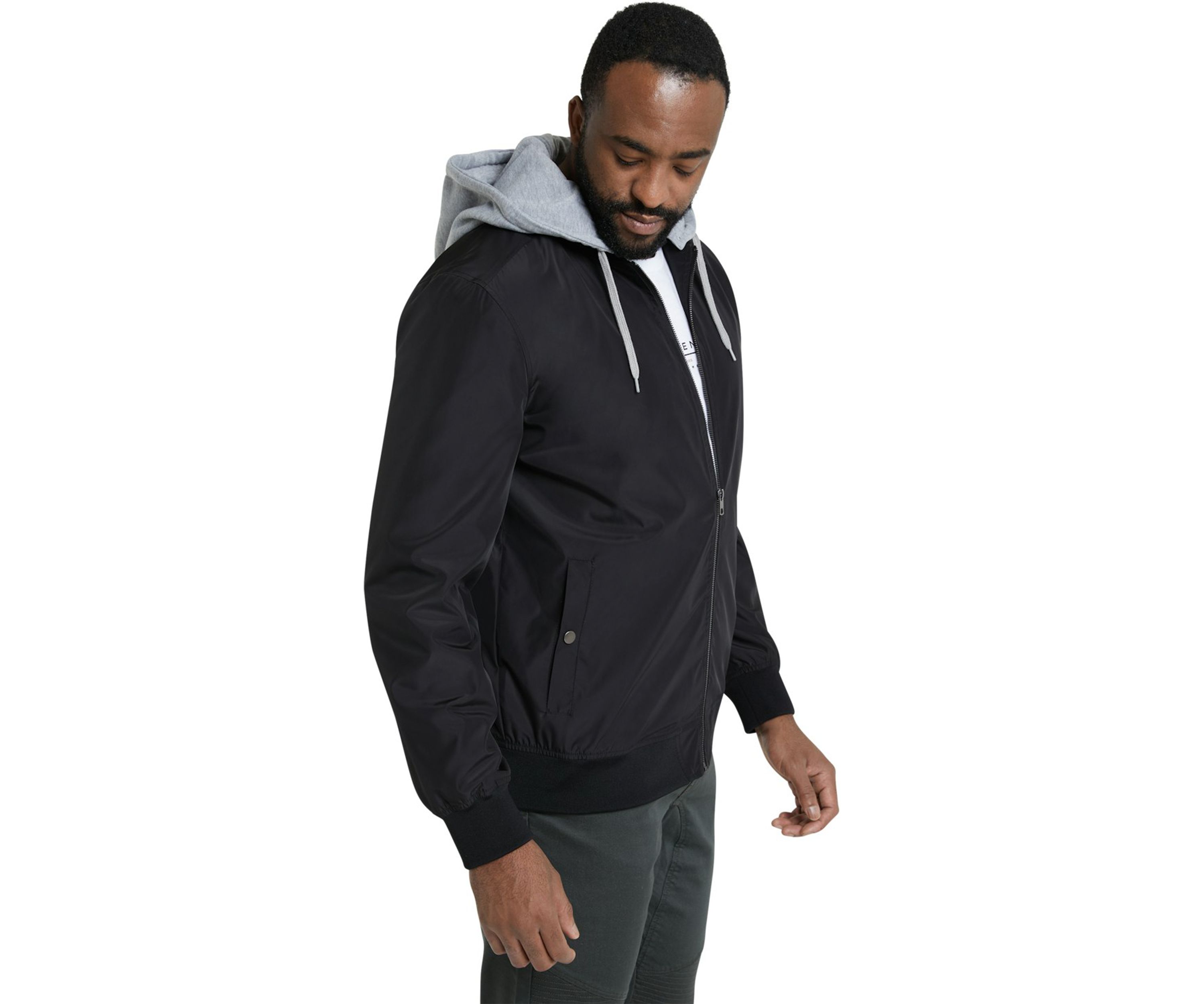 Big & Tall Utah Hooded Bomber Jacket