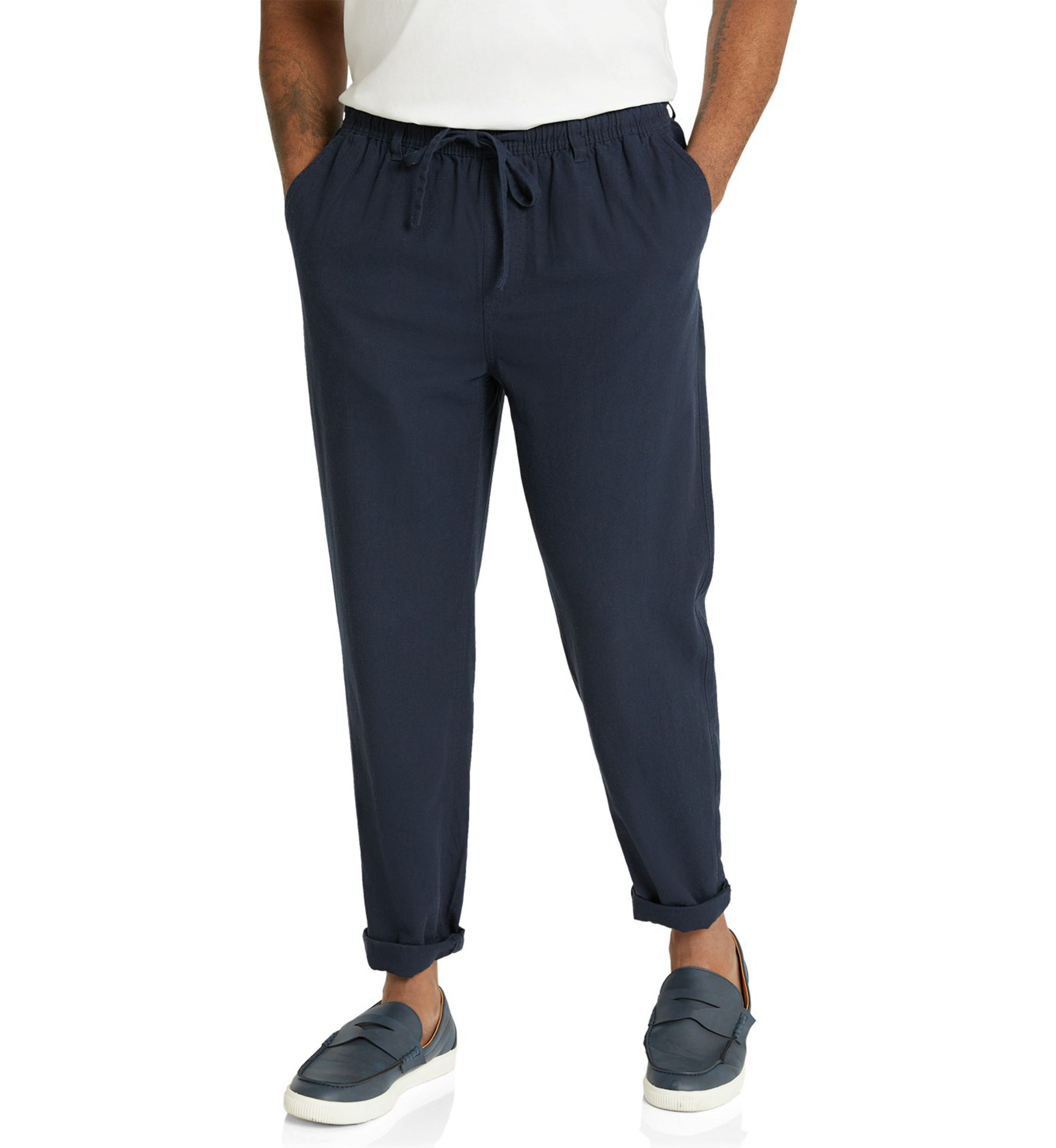 Big & Tall Linen Blend Pants