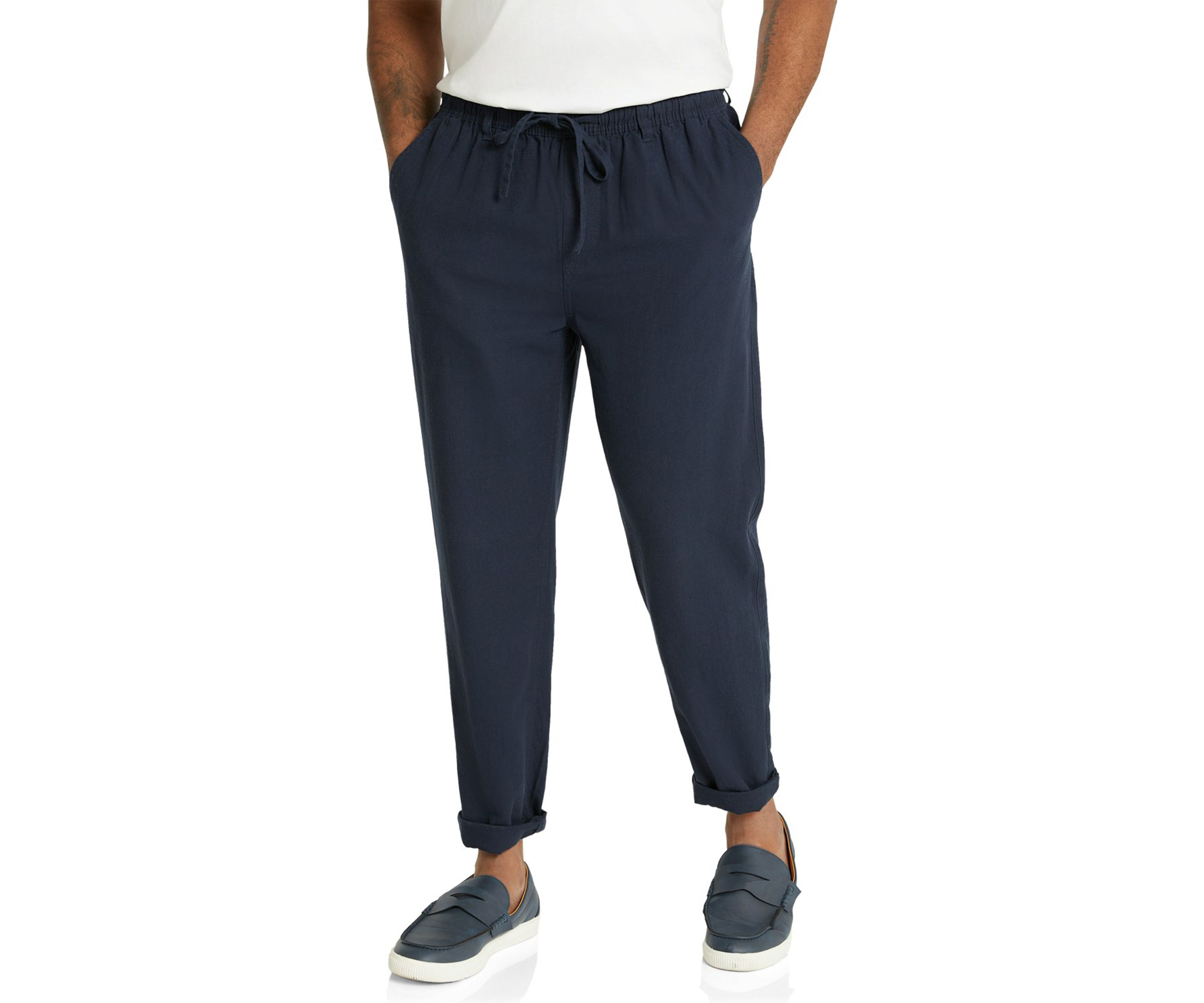 Big & Tall Linen Blend Pants