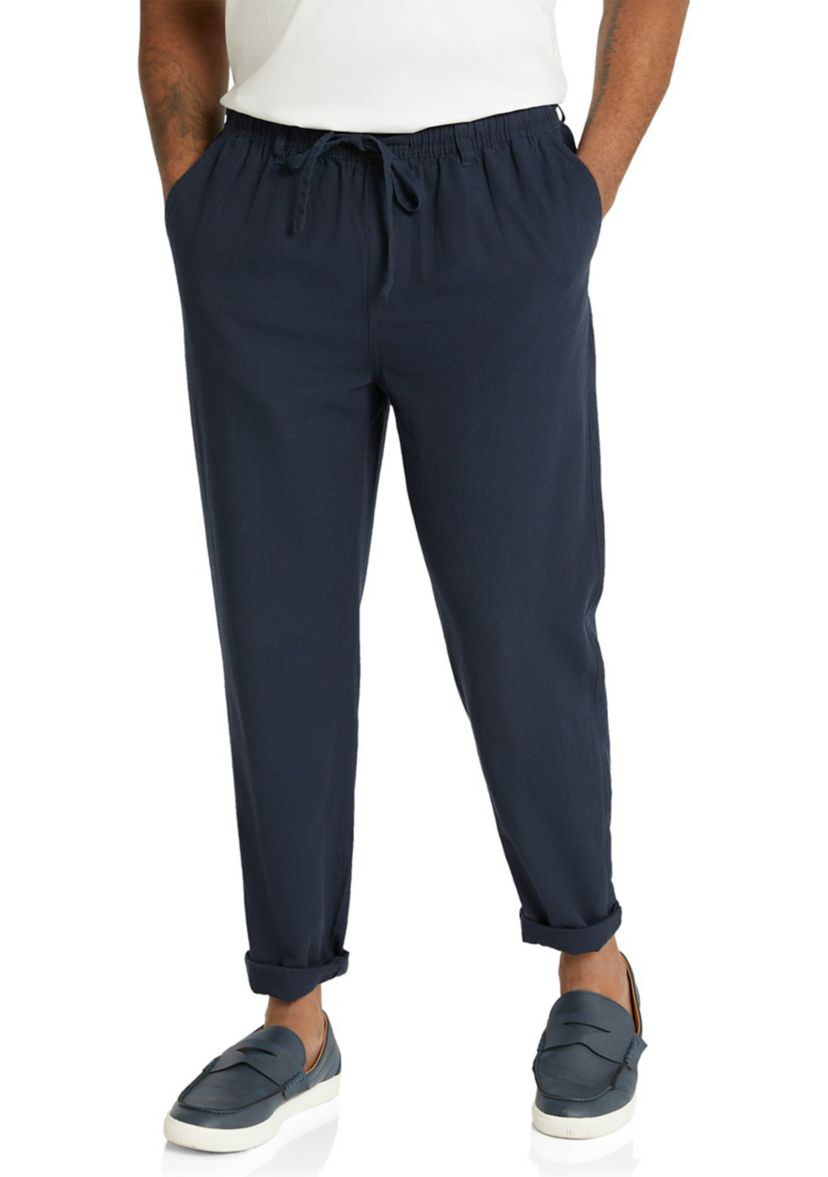 Big & Tall Linen Blend Pants