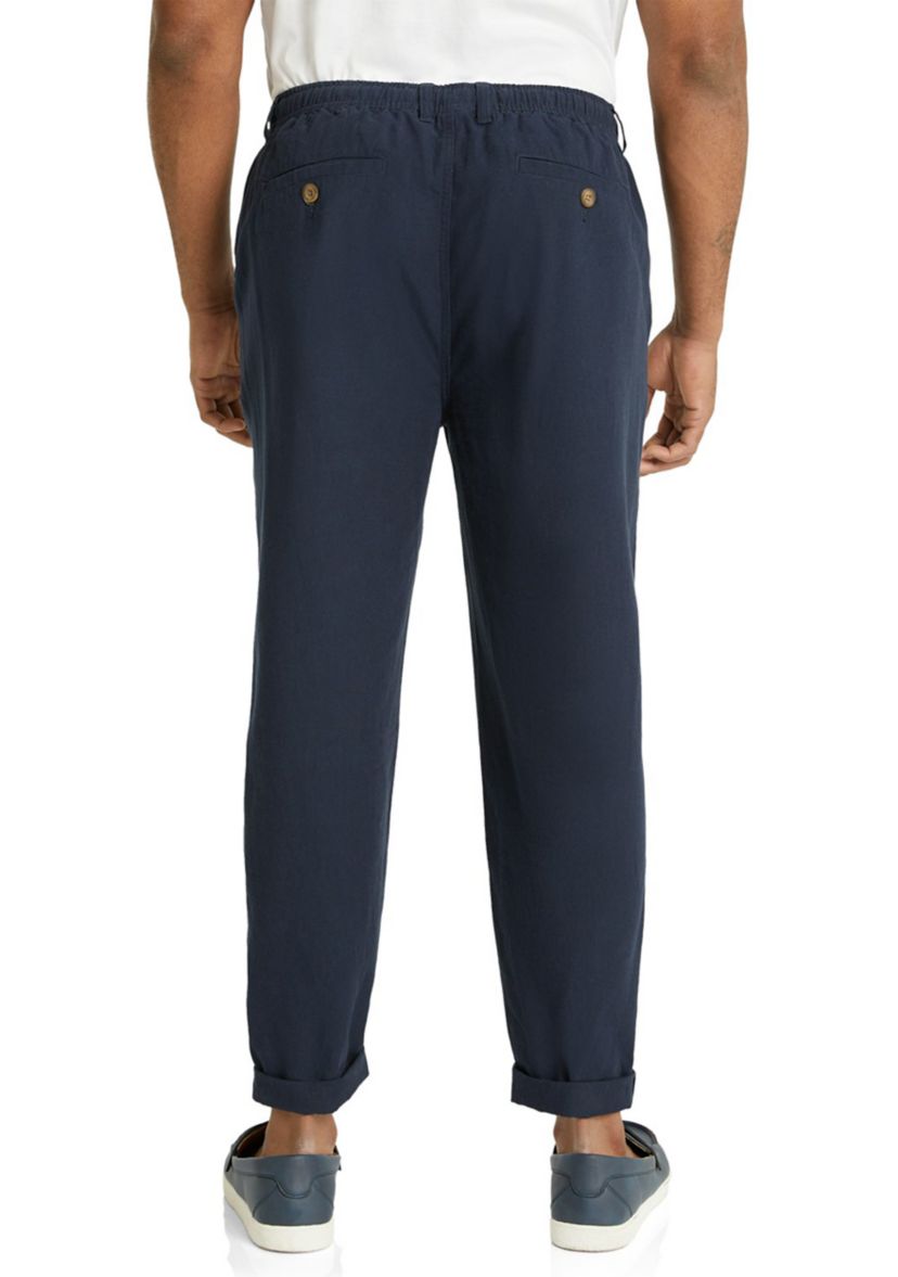 Big & Tall Linen Blend Pants