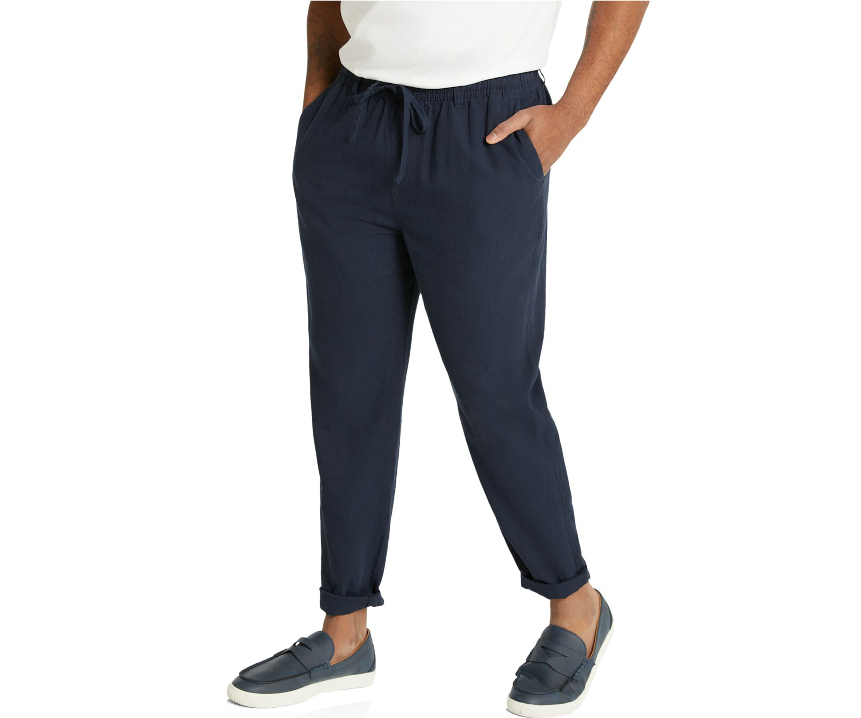 Big & Tall Linen Blend Pants