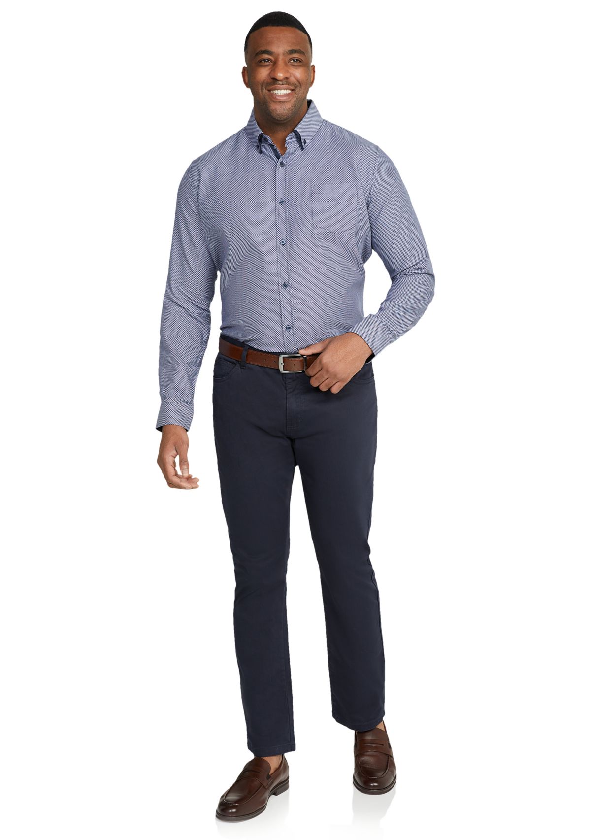 Big & Tall Long Sleeve Eastwood Textured Shirt