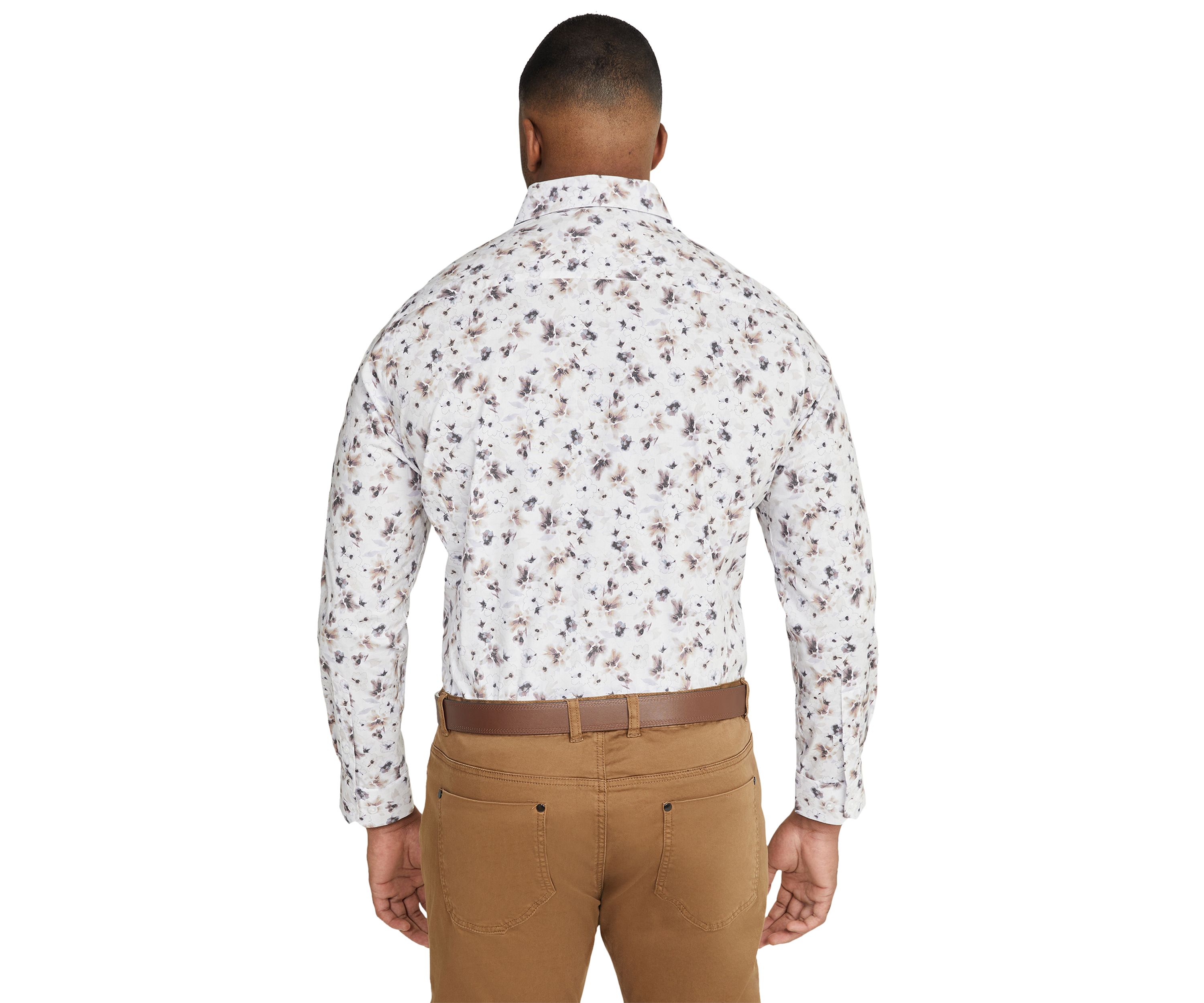Big & Tall Long Sleeve Norton Floral Print Shirt 