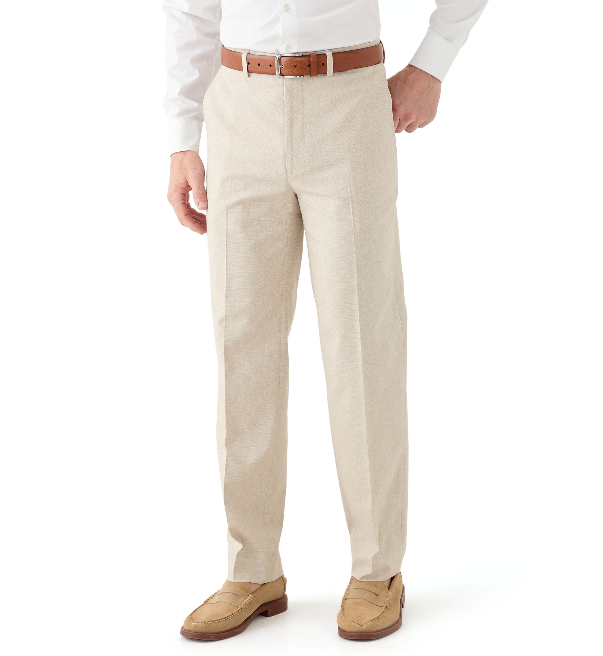 Cotton Stretch Ticweave Pants