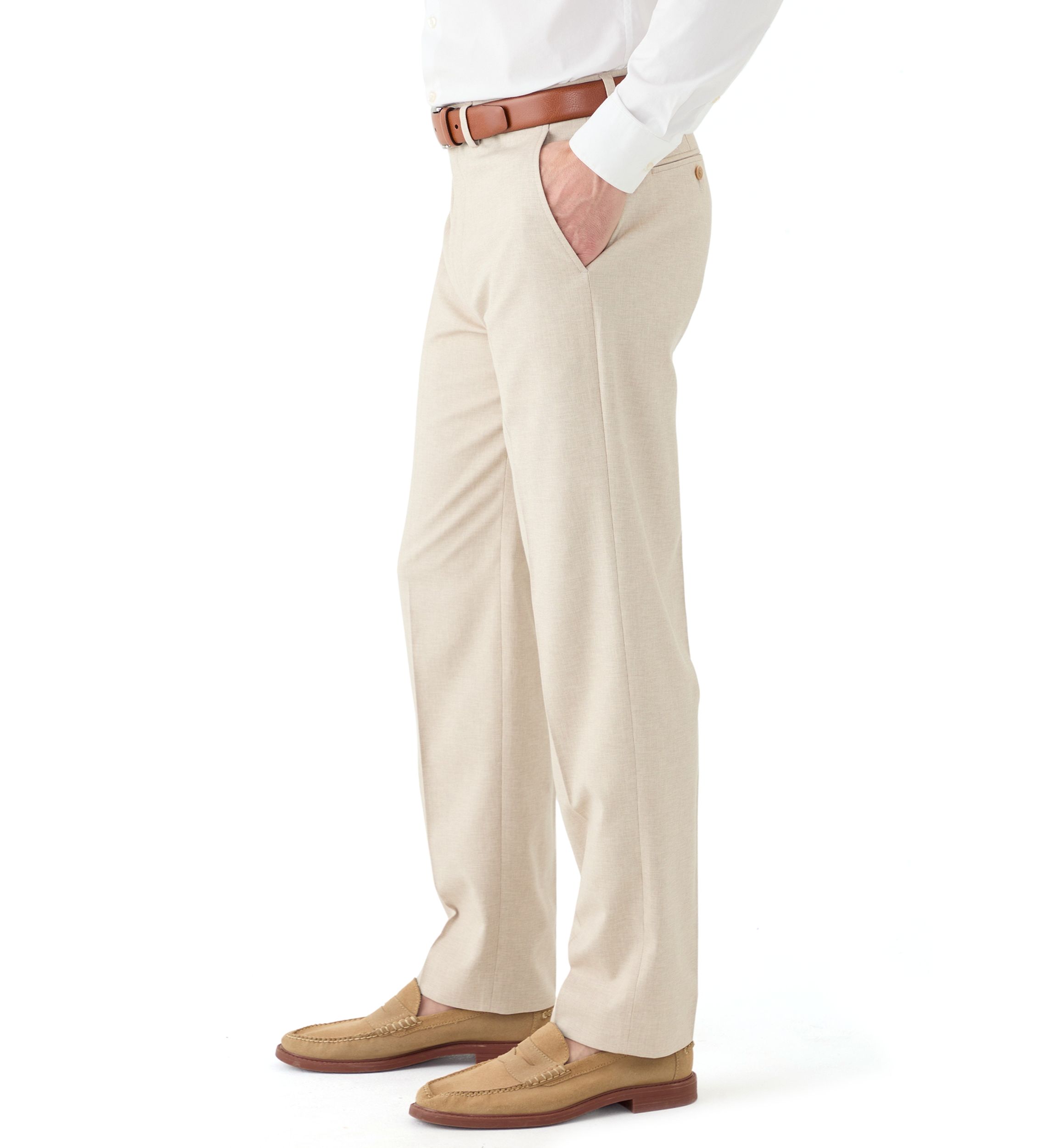 Cotton Stretch Ticweave Pants