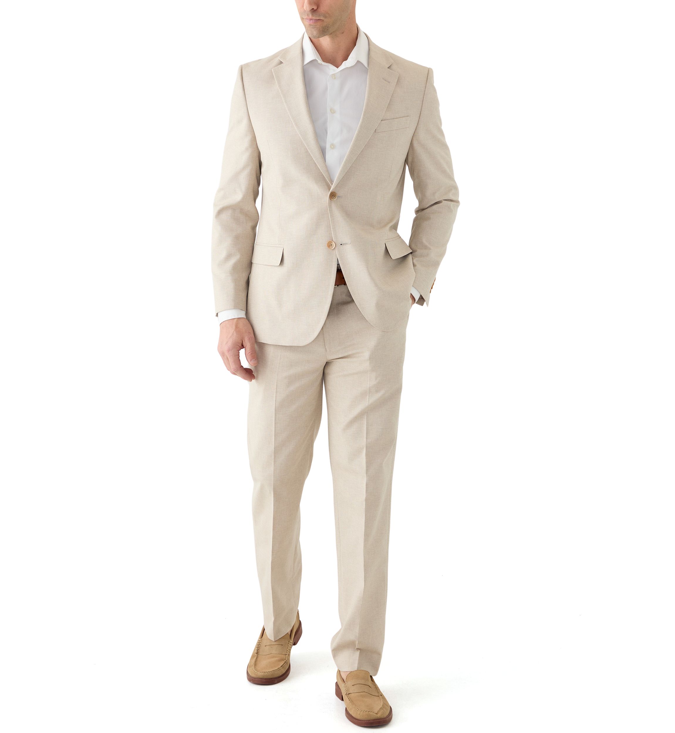 Cotton Stretch Ticweave Pants