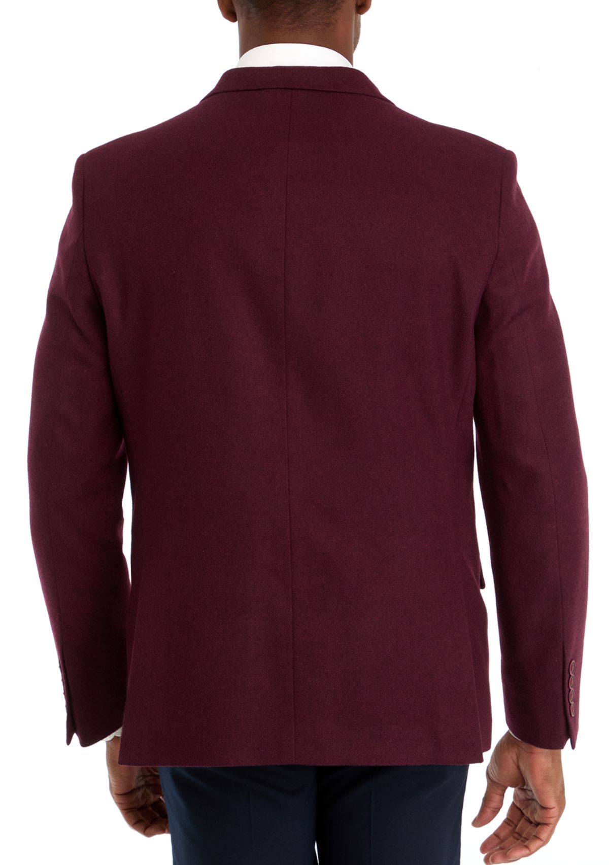 Tweed Solid Sport Coat 