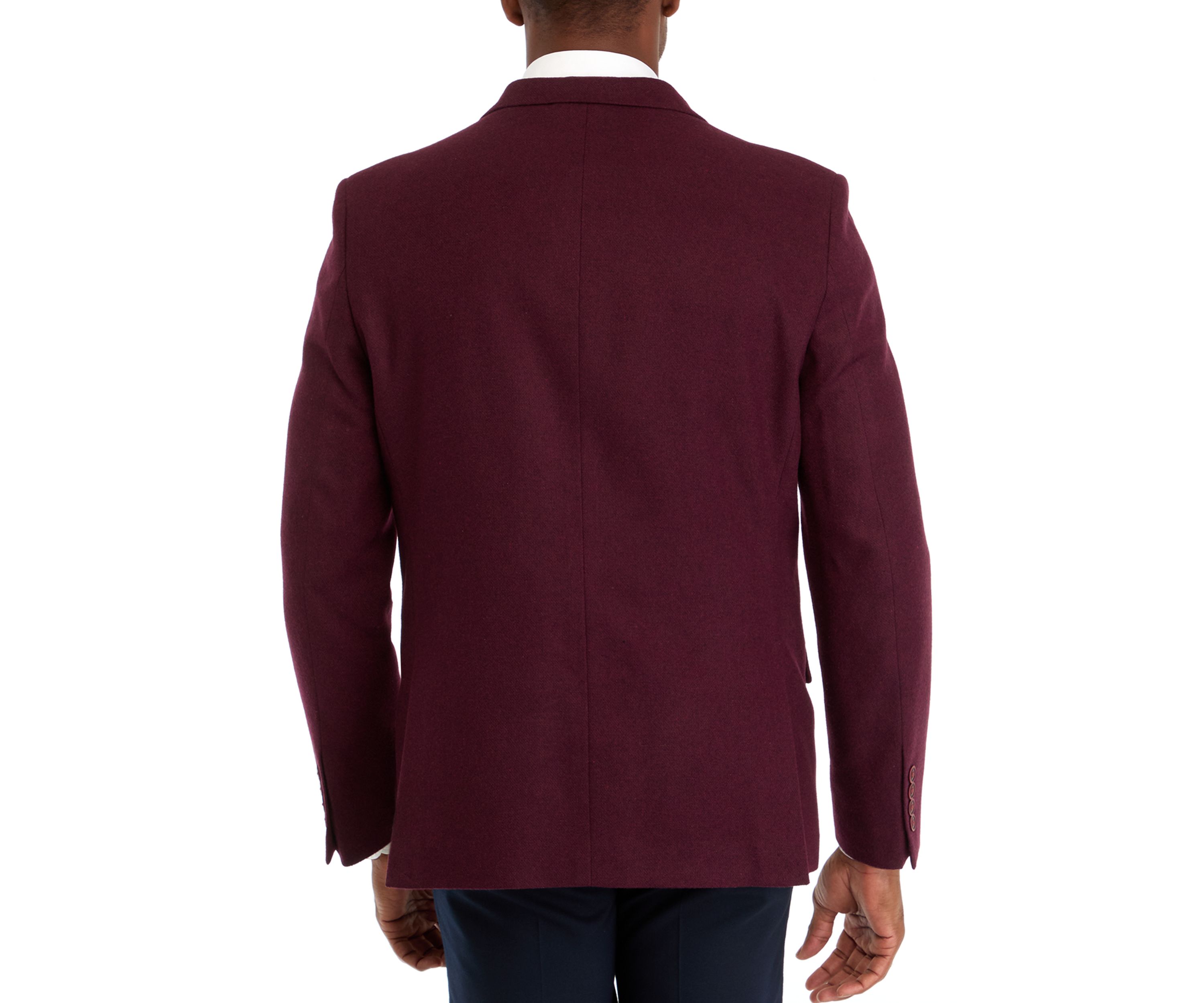 Tweed Solid Sport Coat 