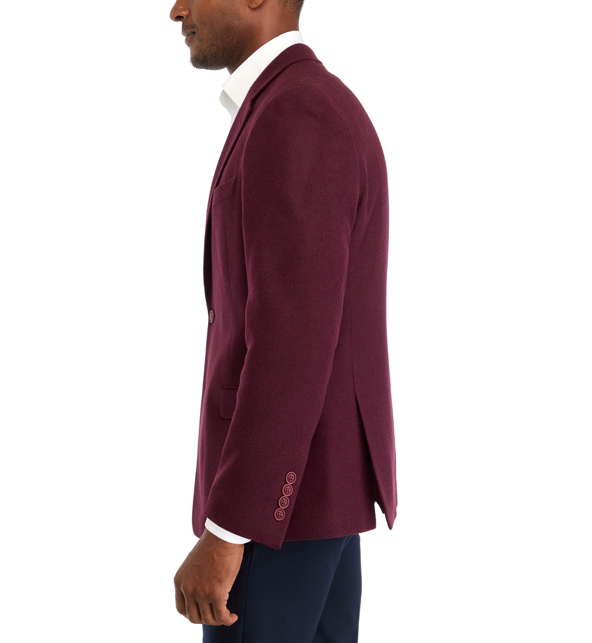 Tweed Solid Sport Coat 