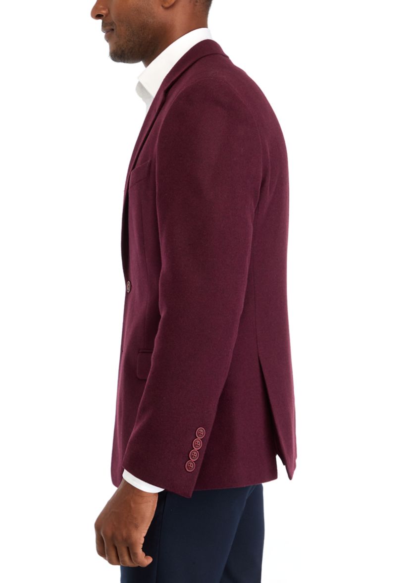 Tweed Solid Sport Coat 
