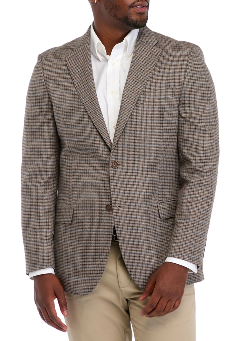 Taupe Check Sport Coat 