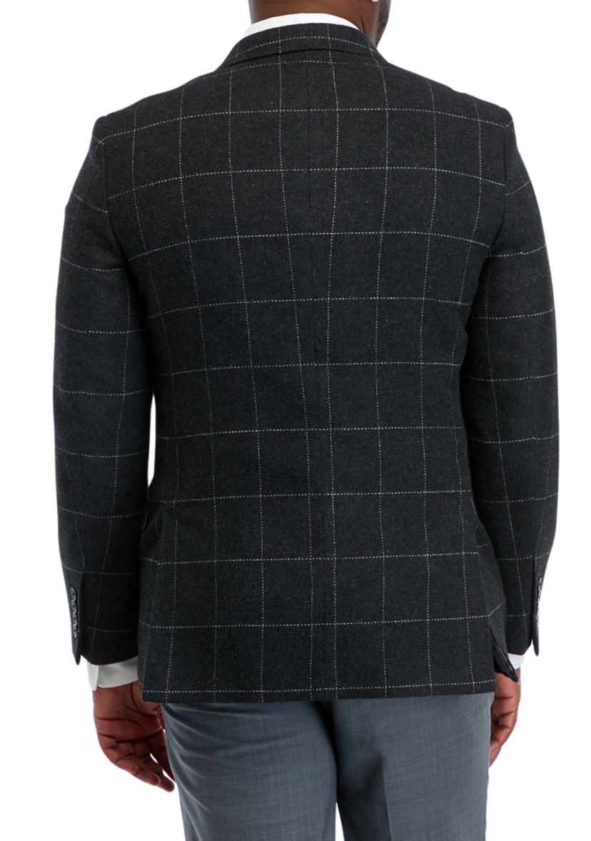Gray Windowpane Blazer 