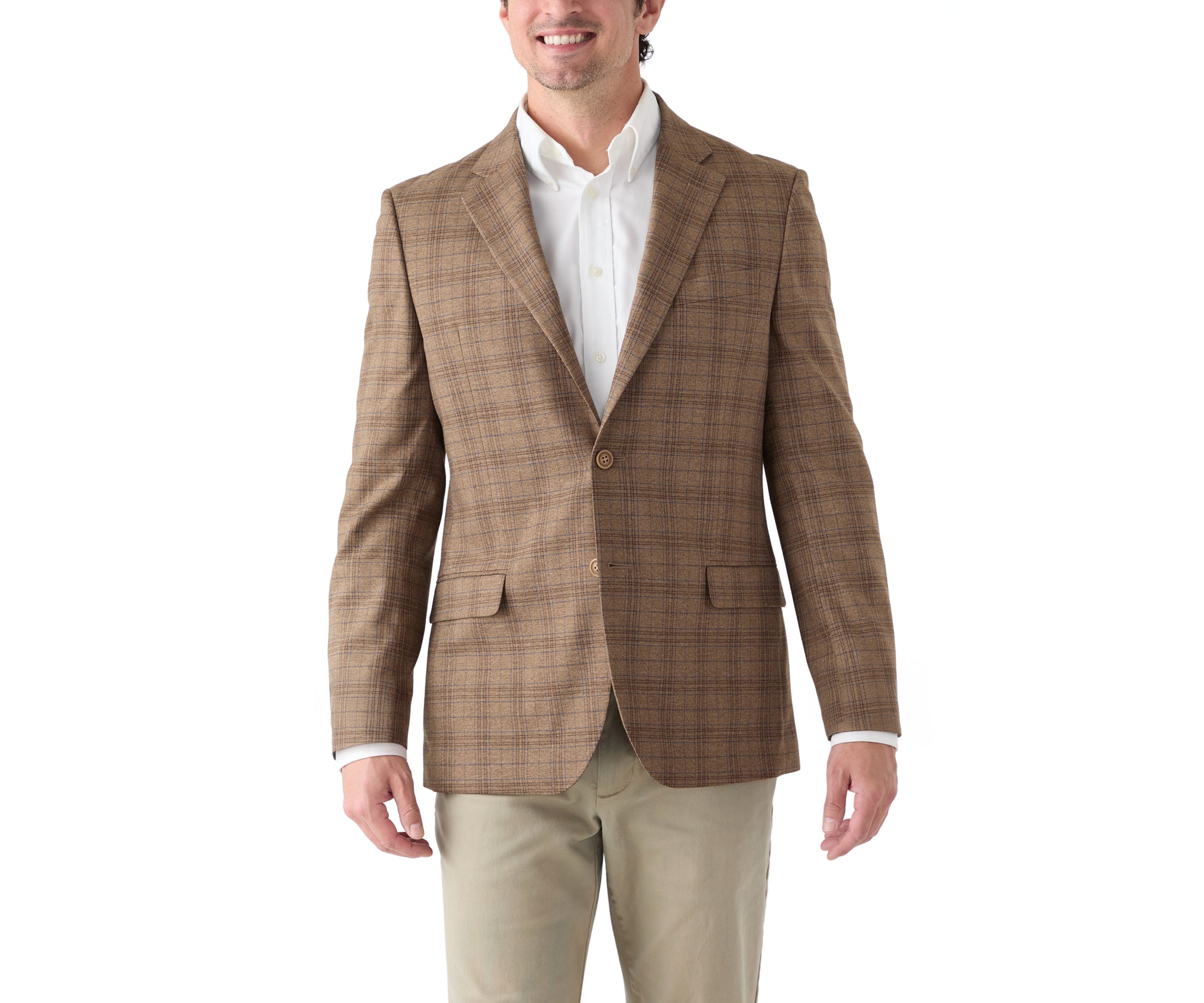 Brown Plaid Sport Coat