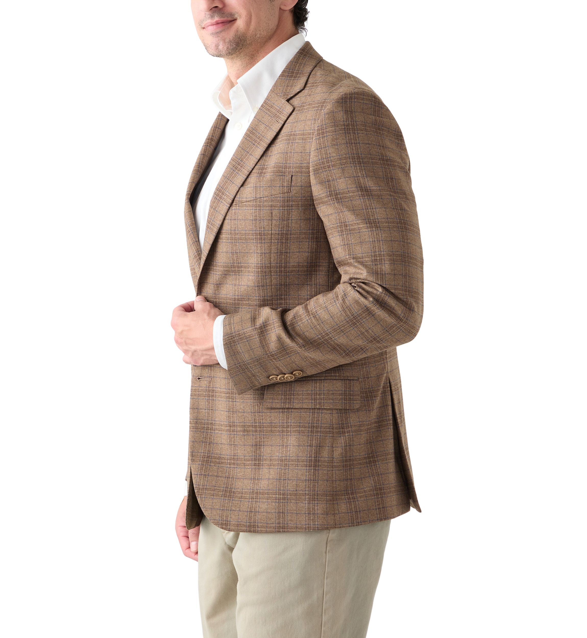 Brown Plaid Sport Coat