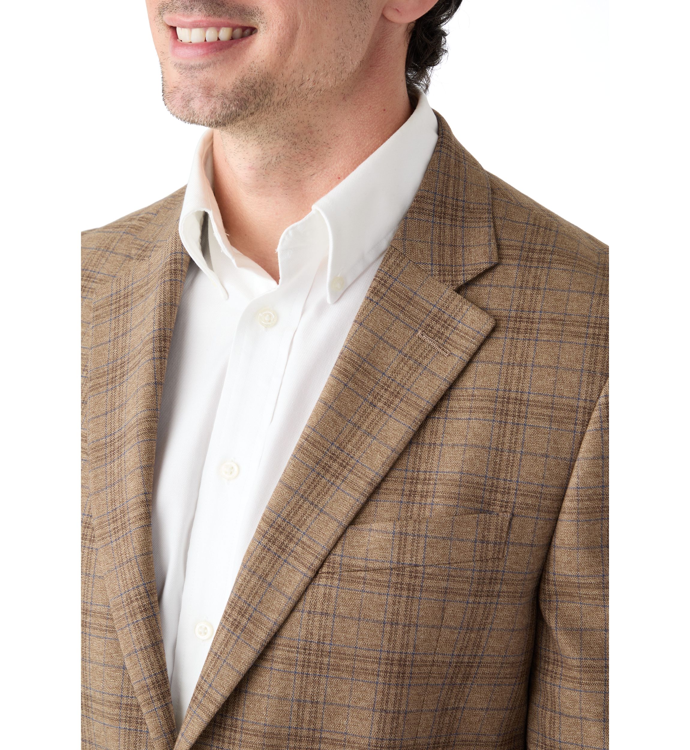 Brown Plaid Sport Coat