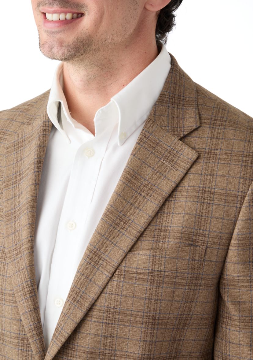 Brown Plaid Sport Coat