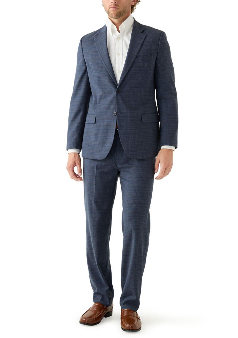 Blue Plaid Suit Jacket