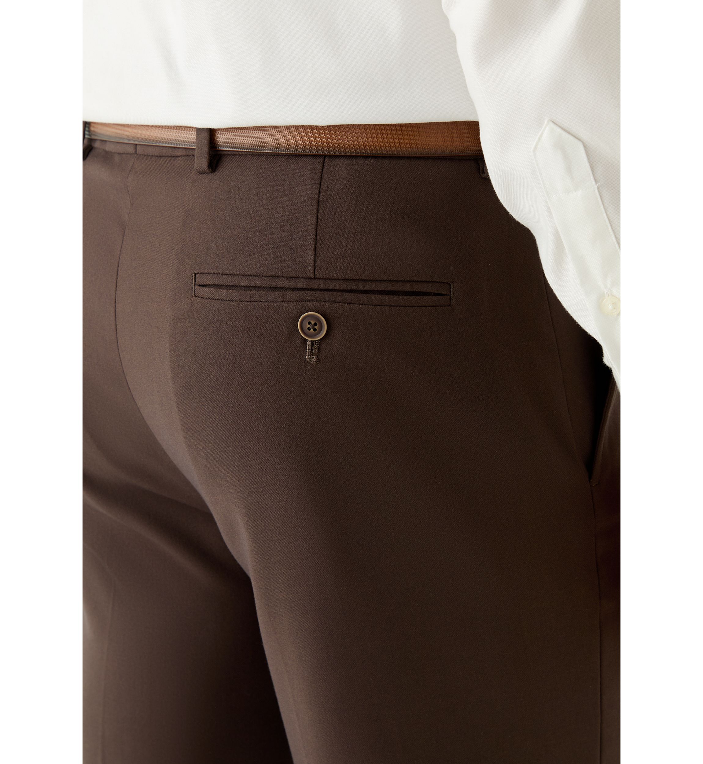Solid Brown Suit Separate Jacket