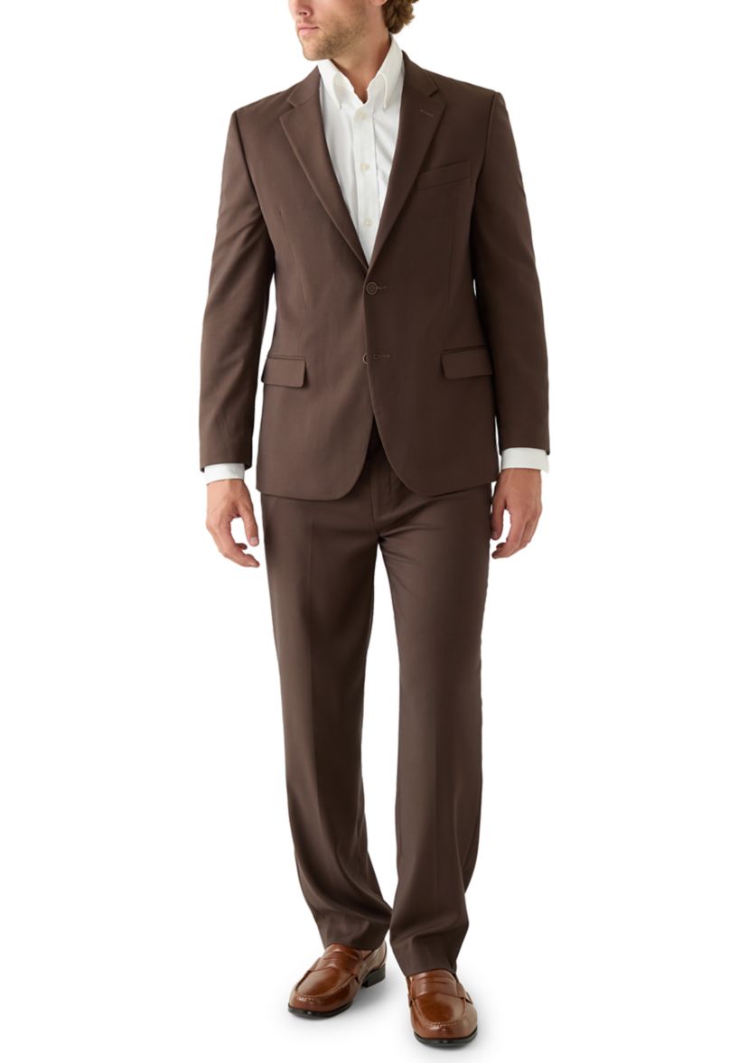 Solid Brown Suit Separate Jacket