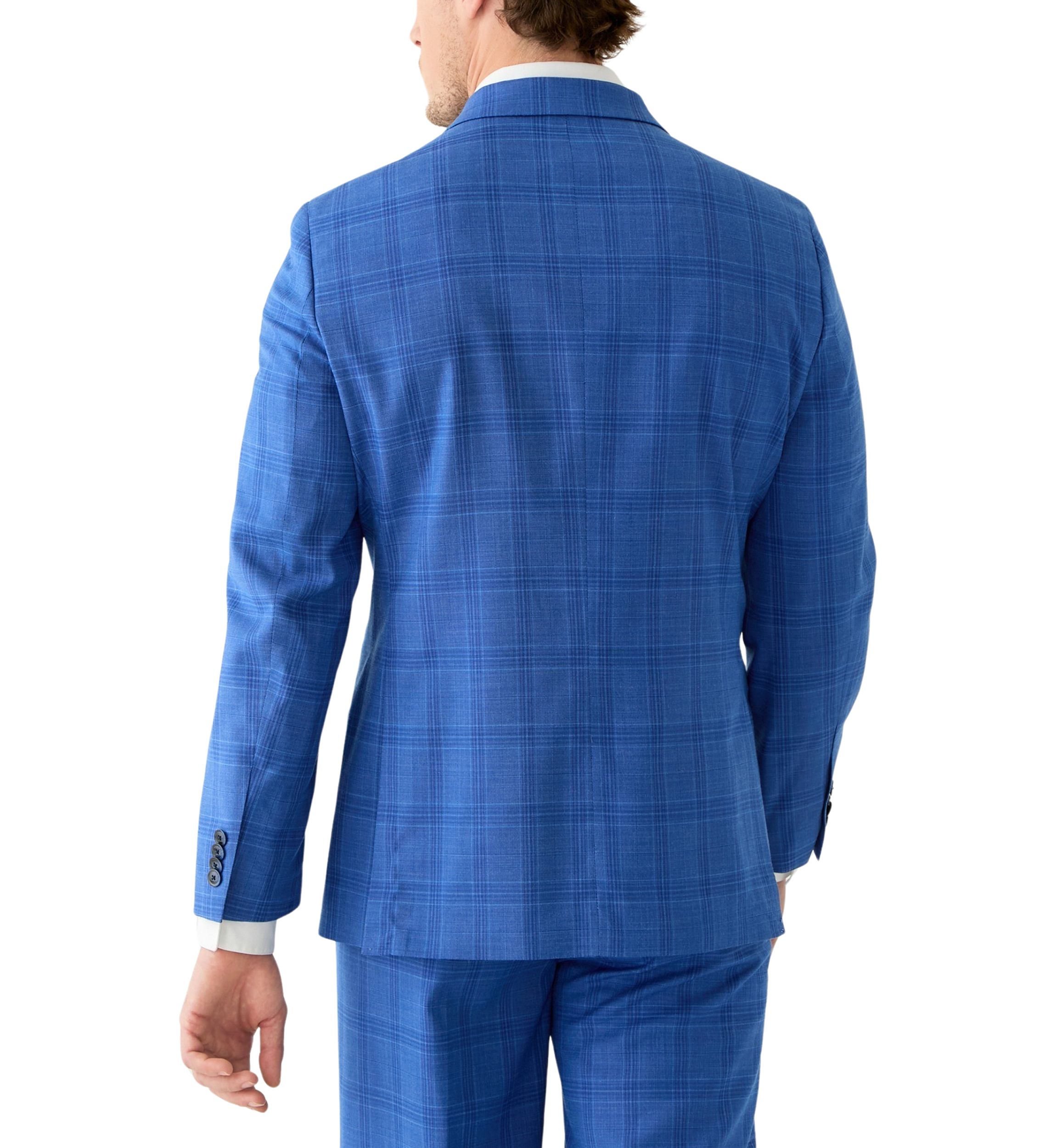 Blue Plaid Suit Separate Jacket 