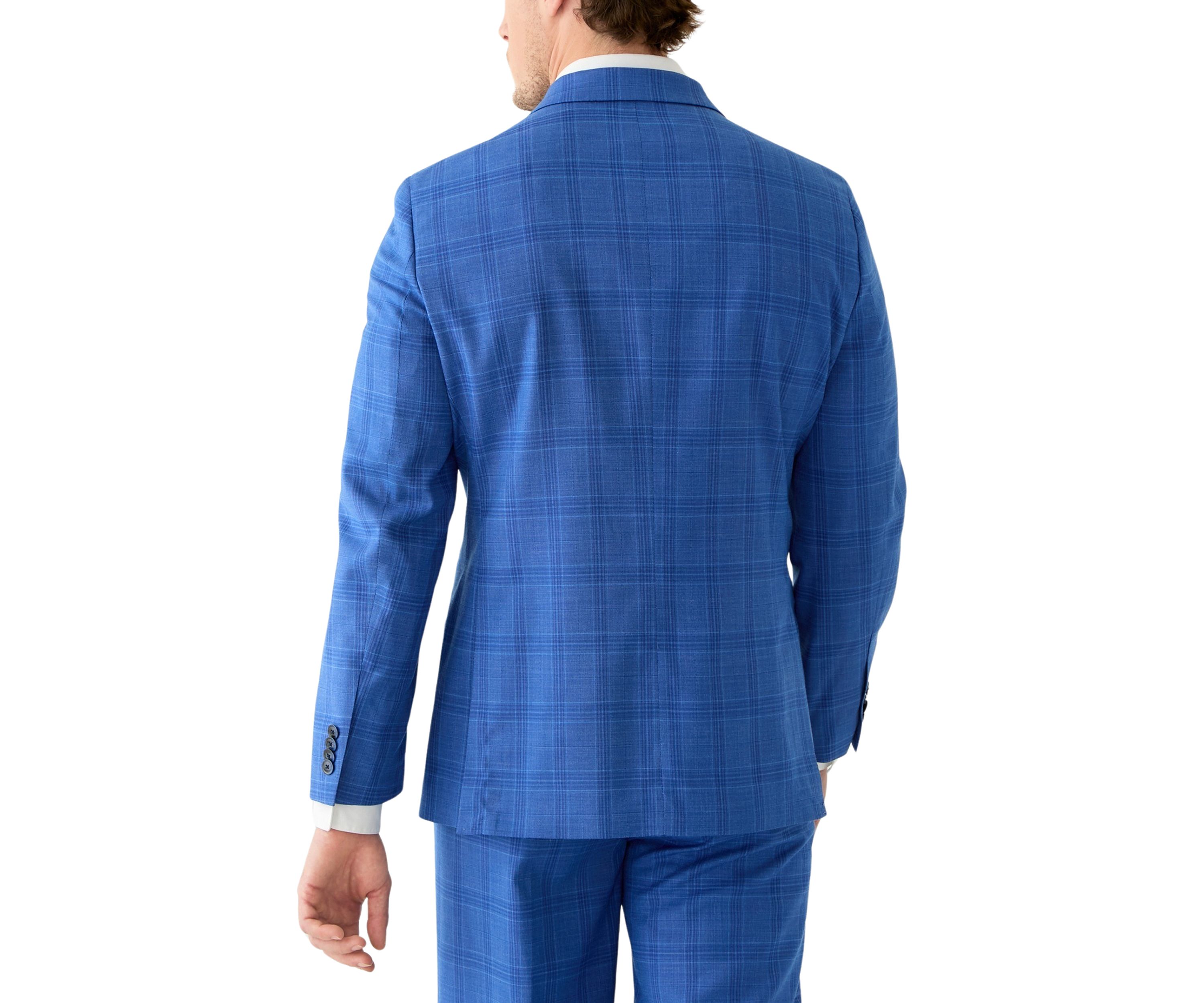 Blue Plaid Suit Separate Jacket 