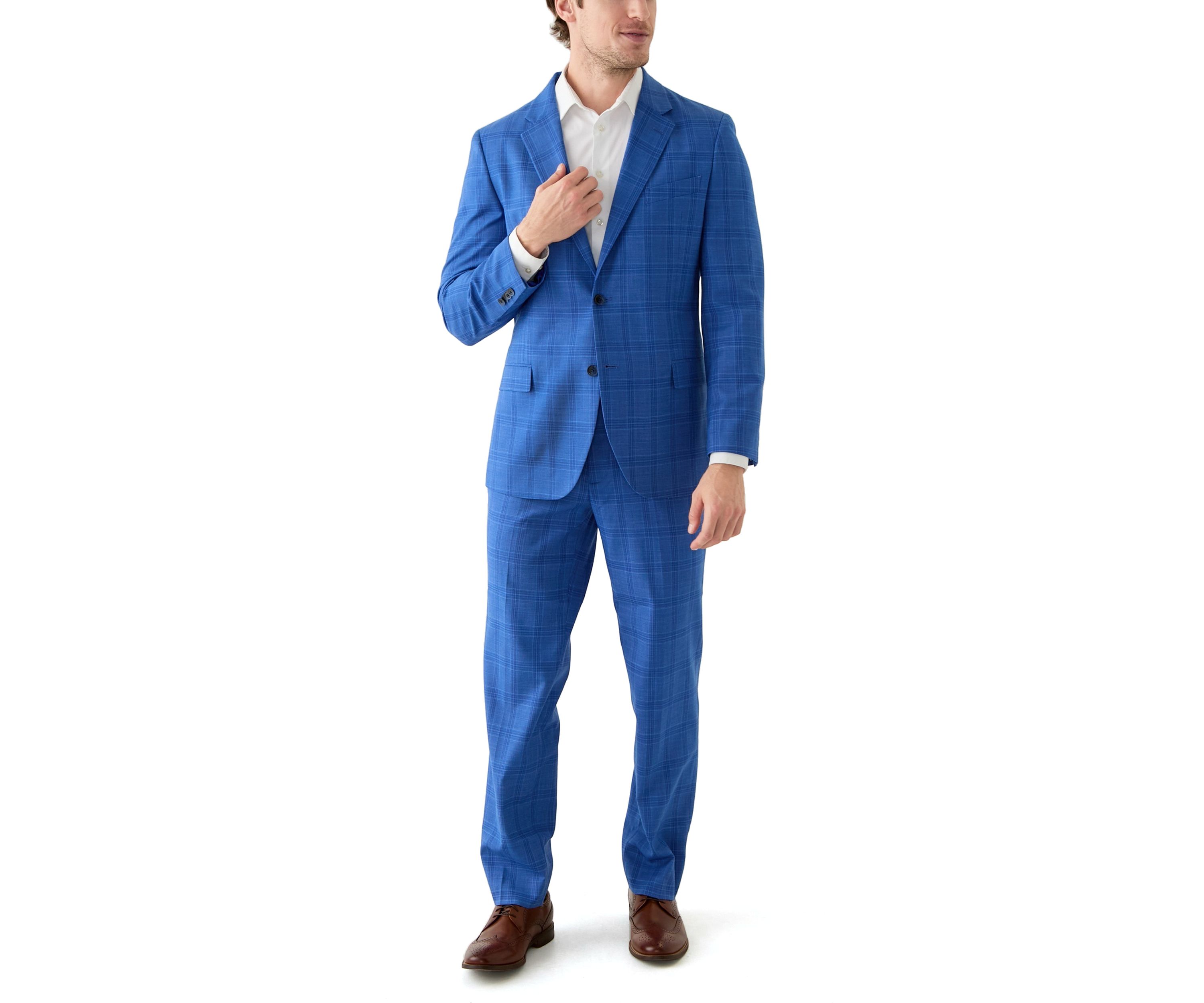 Blue Plaid Suit Separate Pants