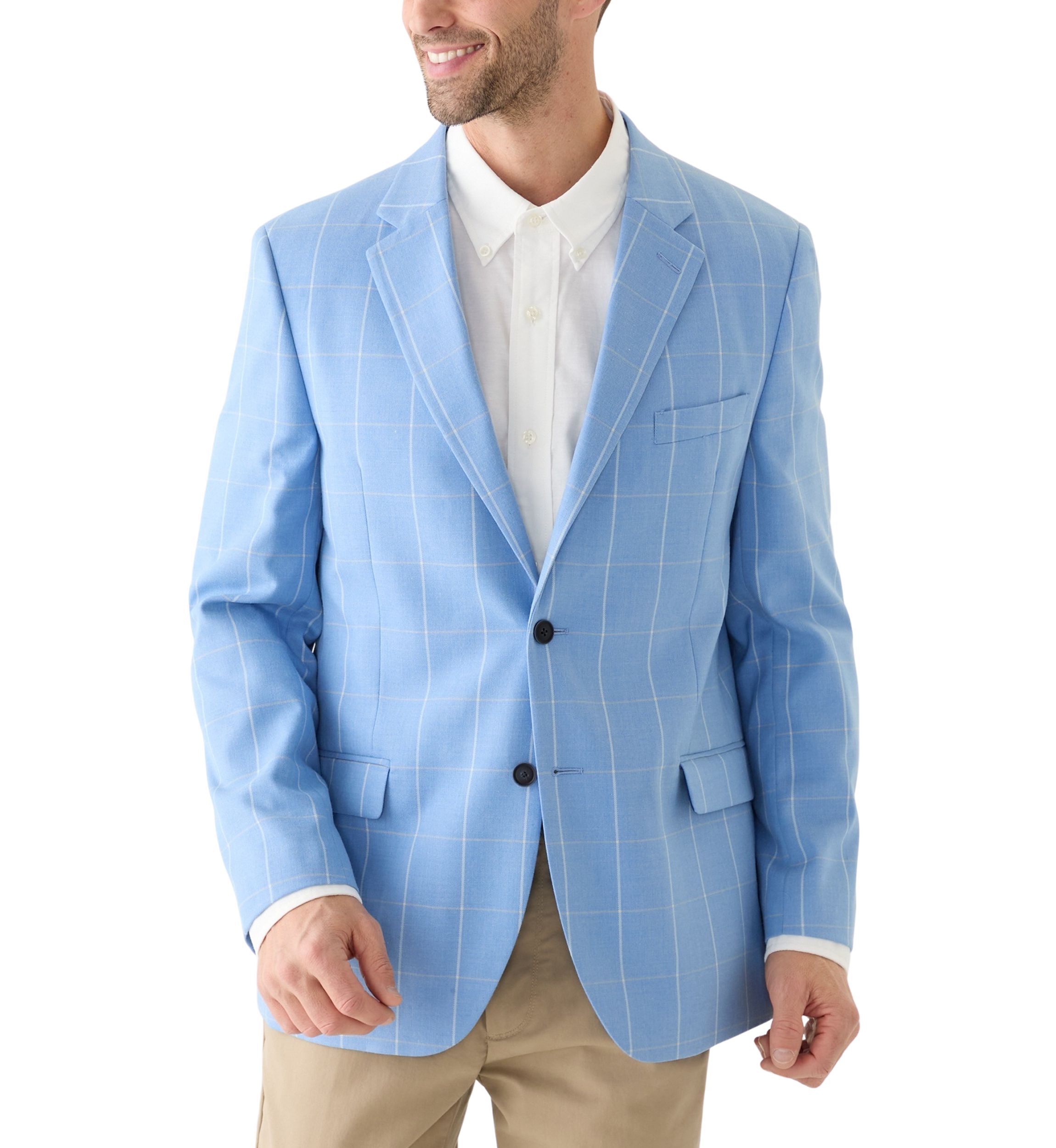 Windowpane Printed Sport Coat