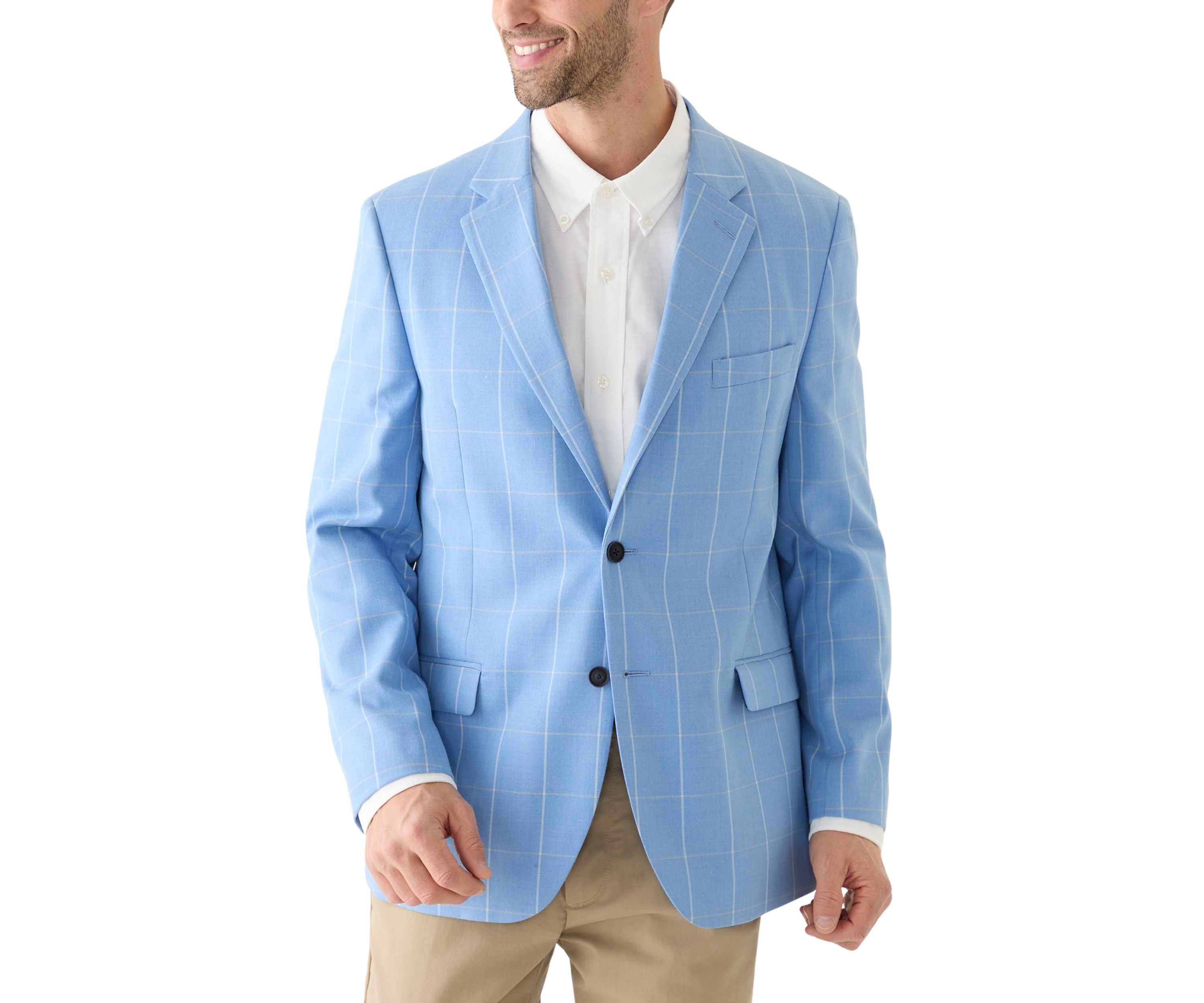 Windowpane Printed Sport Coat