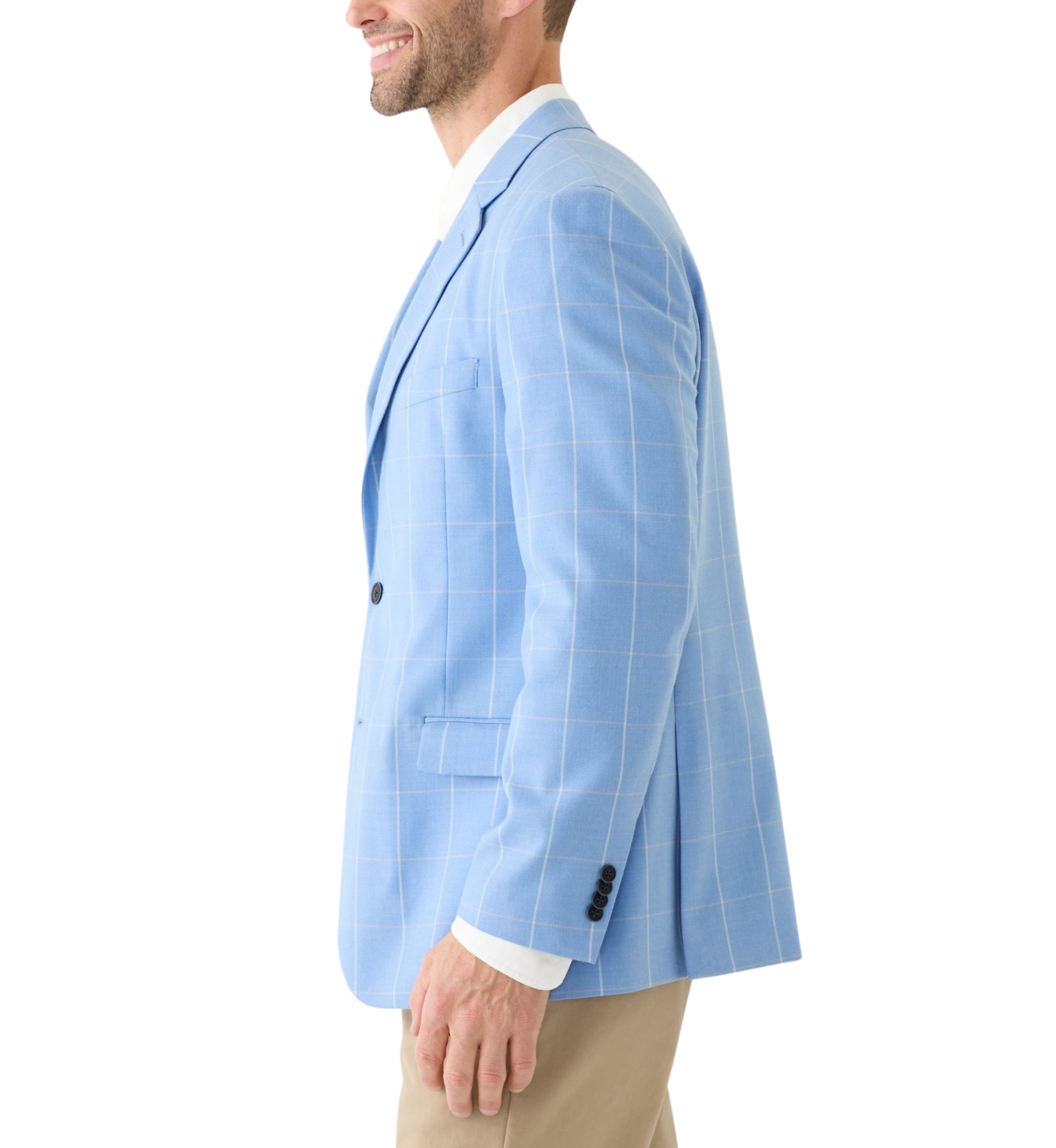 Windowpane Printed Sport Coat