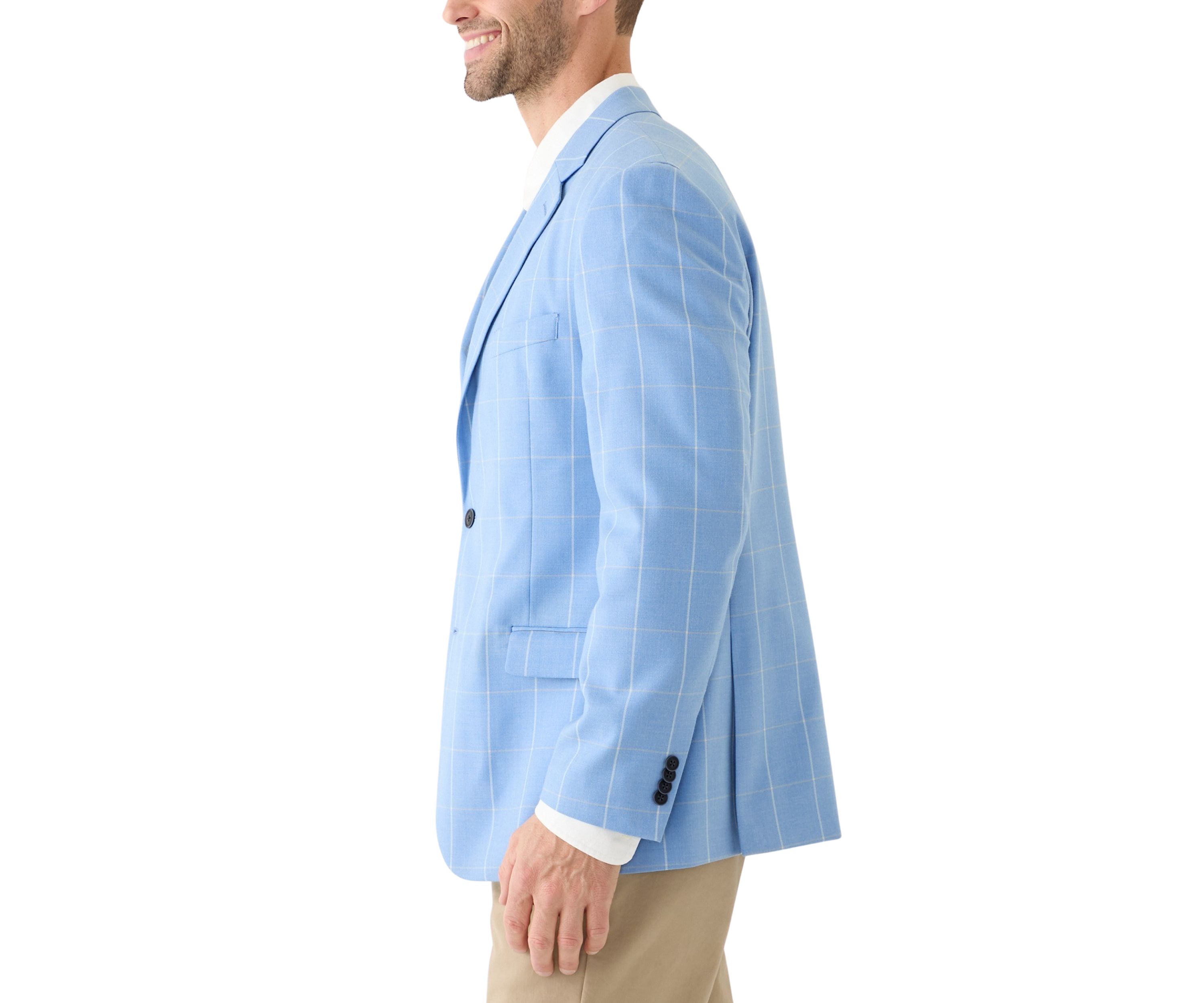 Windowpane Printed Sport Coat