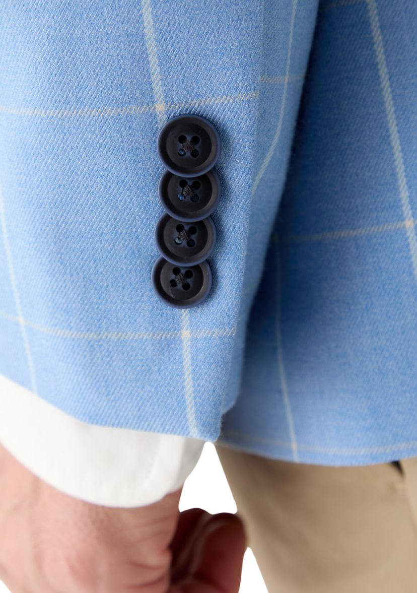 Windowpane Printed Sport Coat