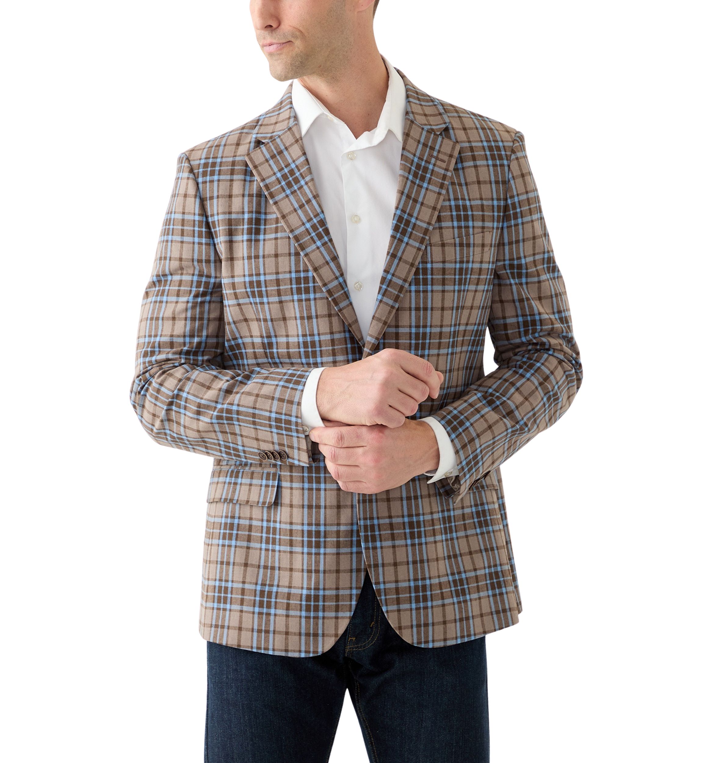 Linen Plaid Sportcoat