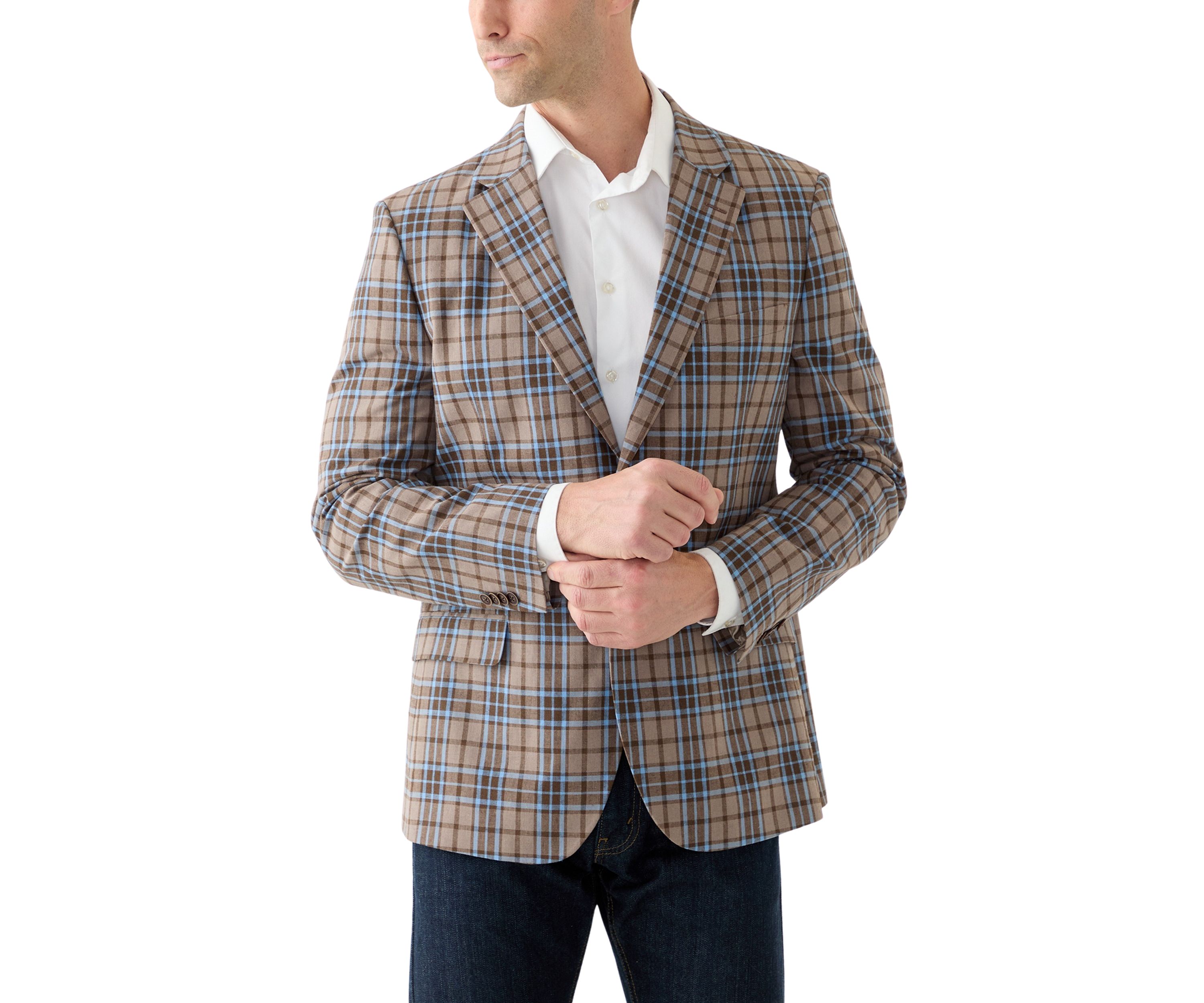 Linen Plaid Sportcoat