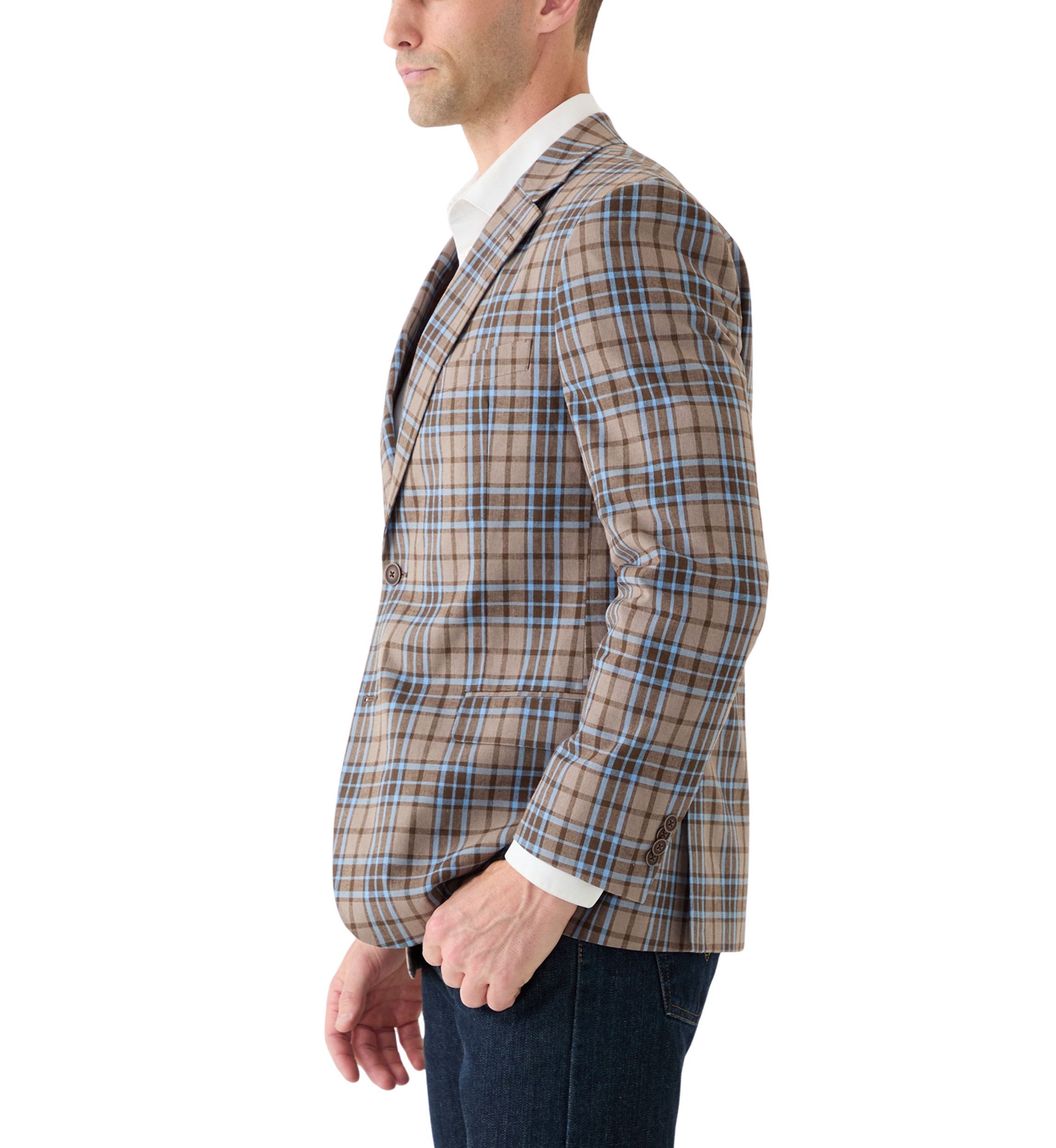 Linen Plaid Sportcoat