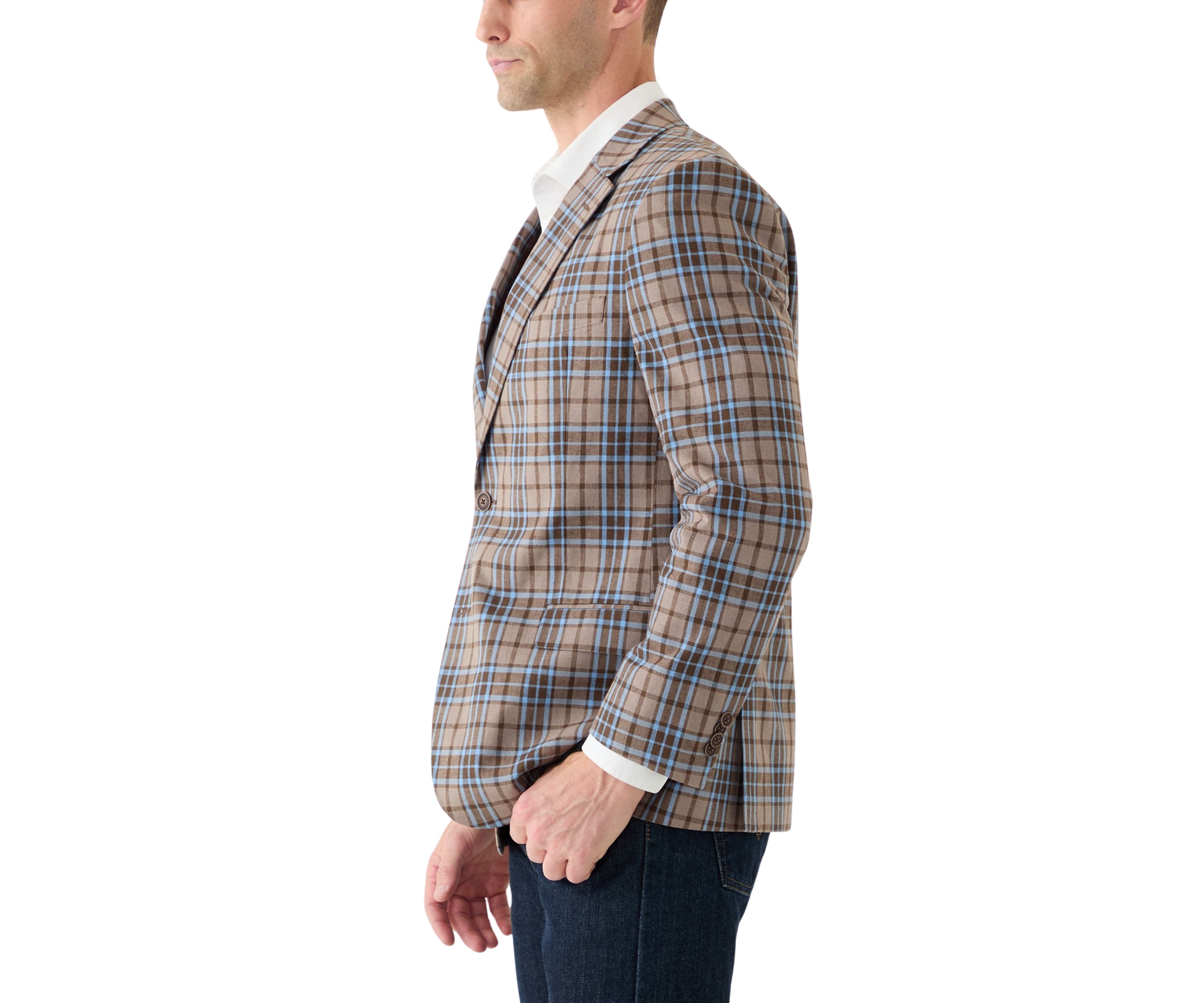 Linen Plaid Sportcoat