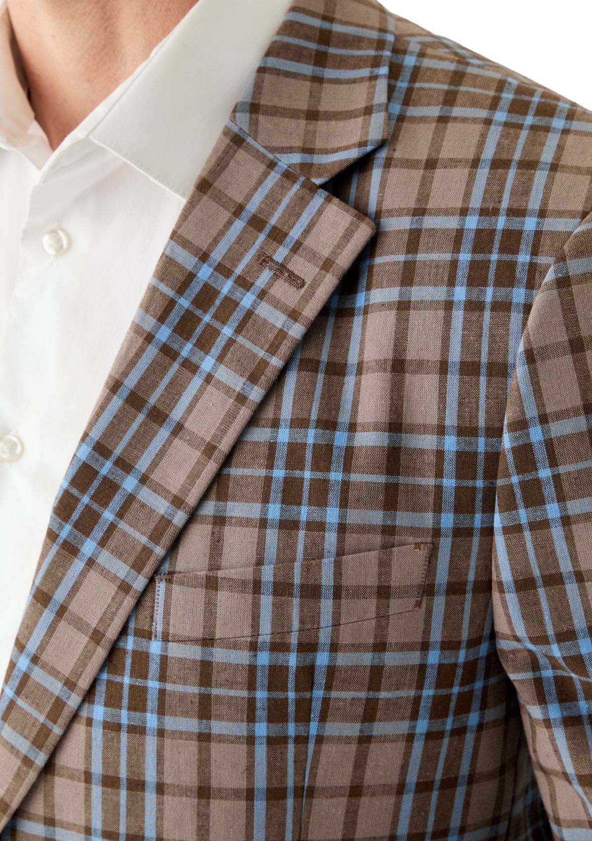 Linen Plaid Sportcoat