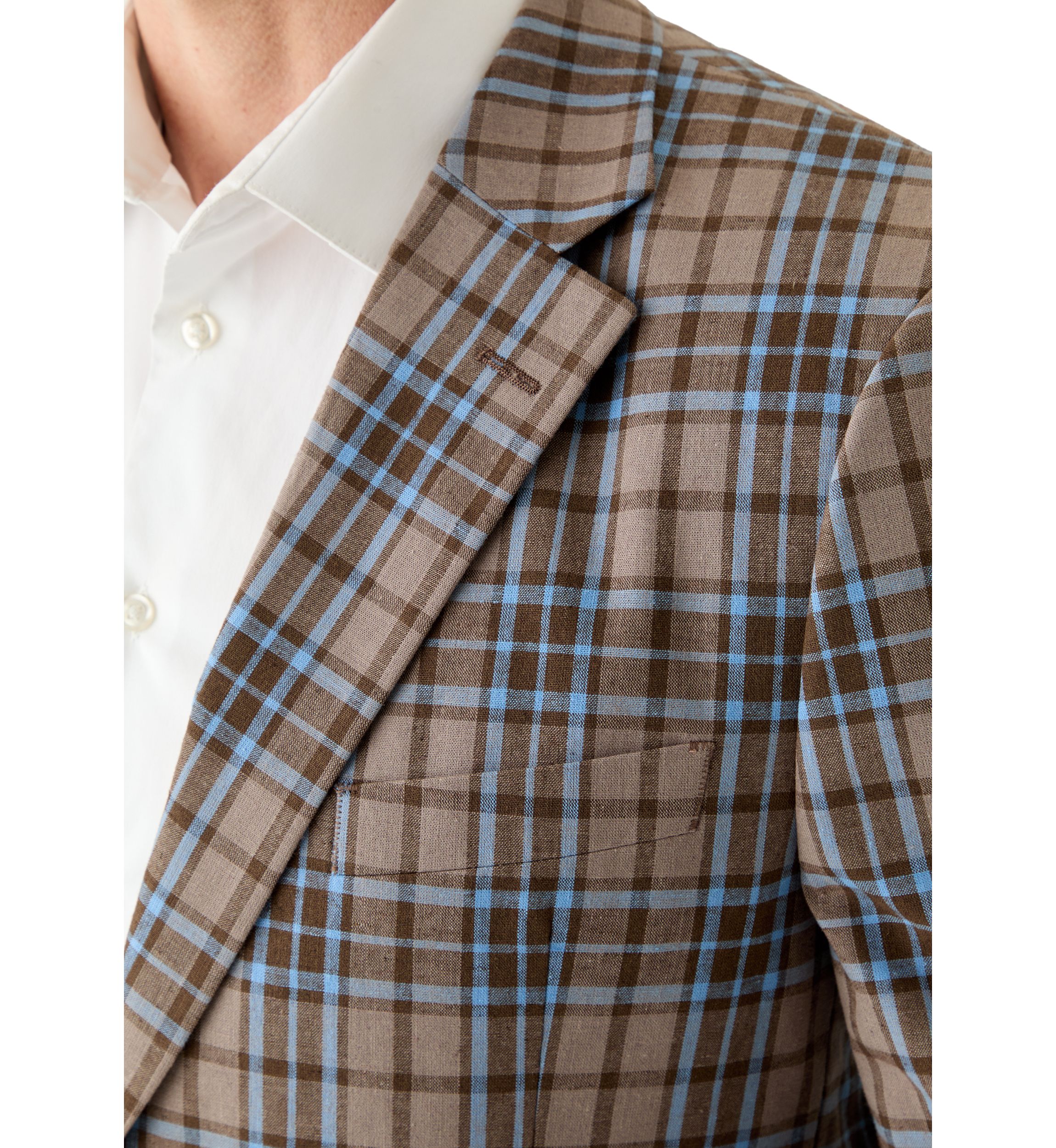 Linen Plaid Sportcoat