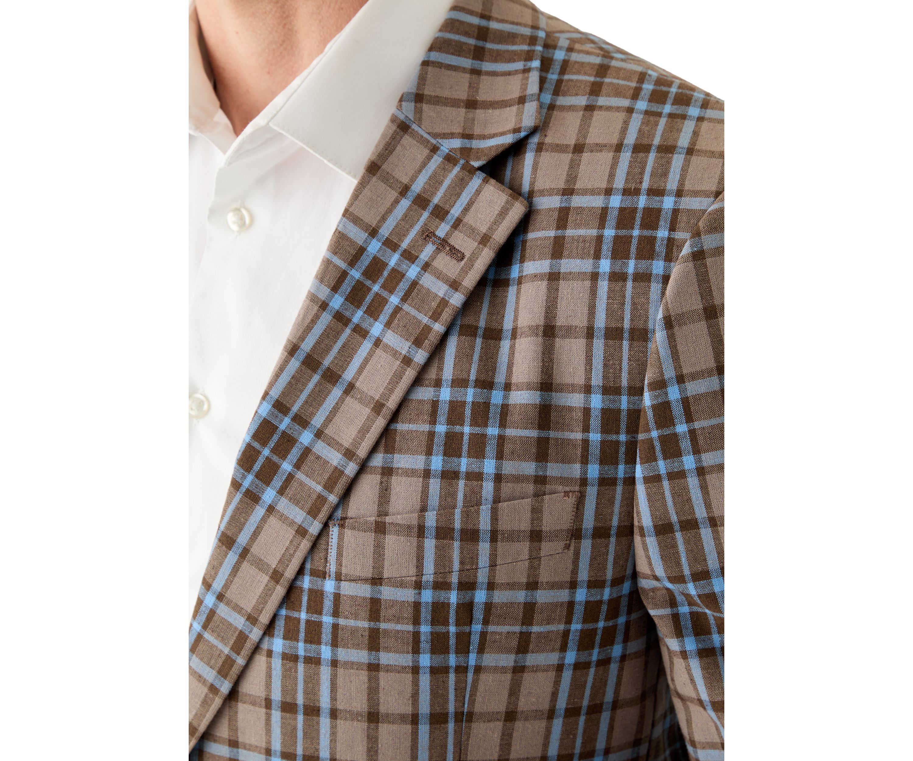 Linen Plaid Sportcoat