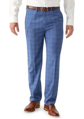 Nautica Men's Blue Plaid Suit Pants