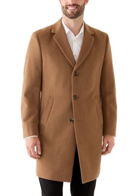 Nautica Men’s Camel Top Coat, 50 Regular