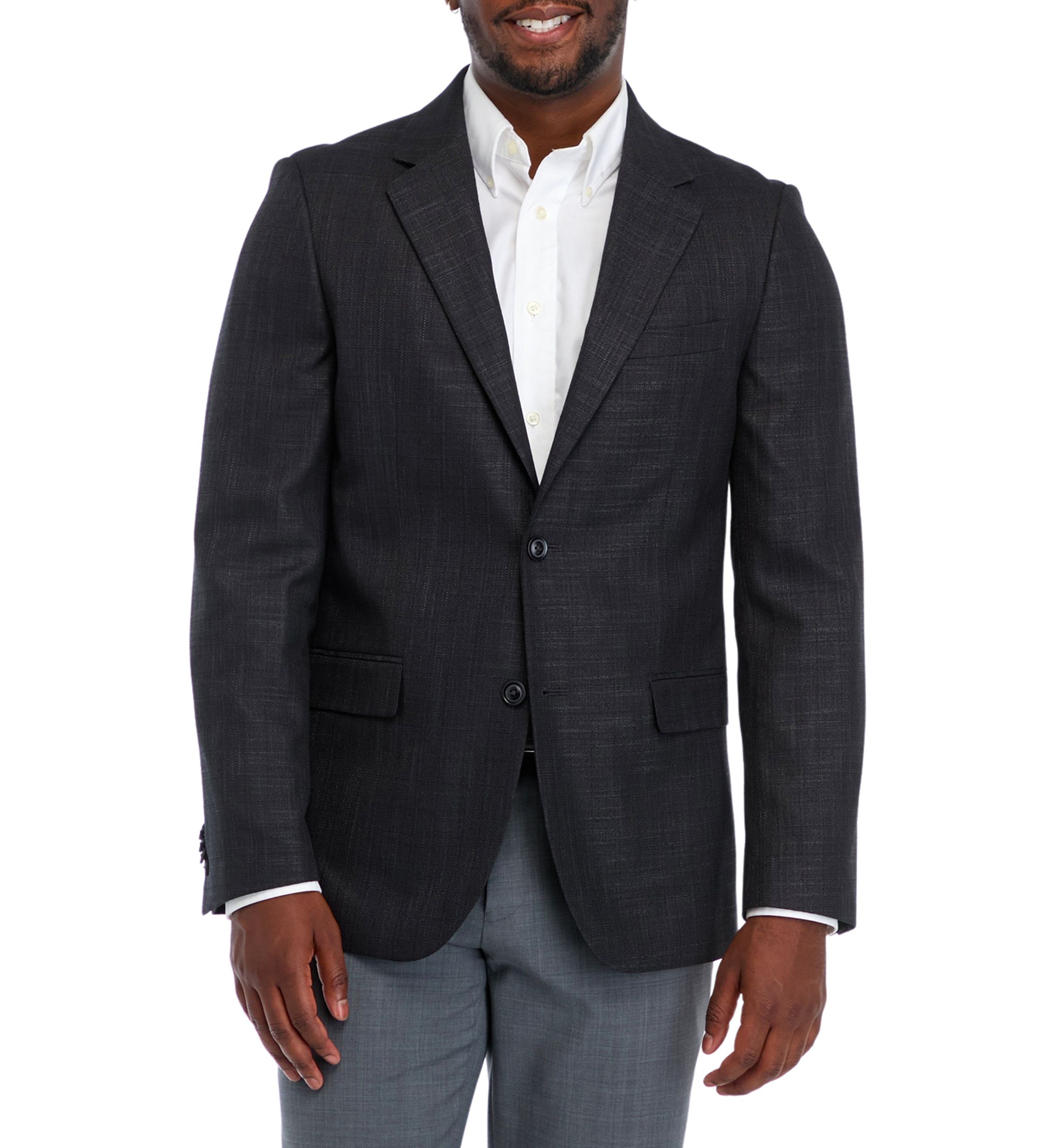 Solid Textured Sport Coat