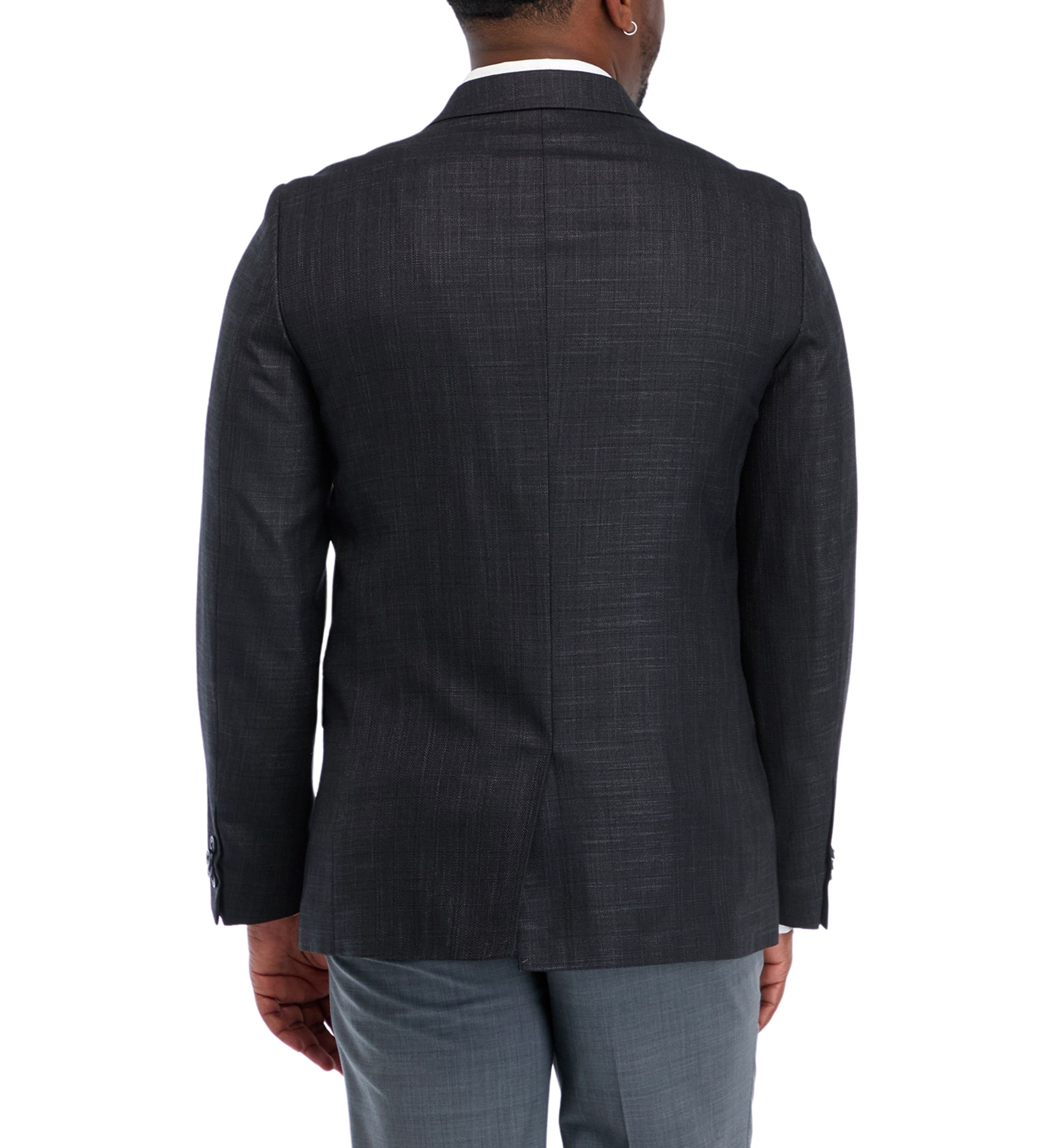 Solid Textured Sport Coat