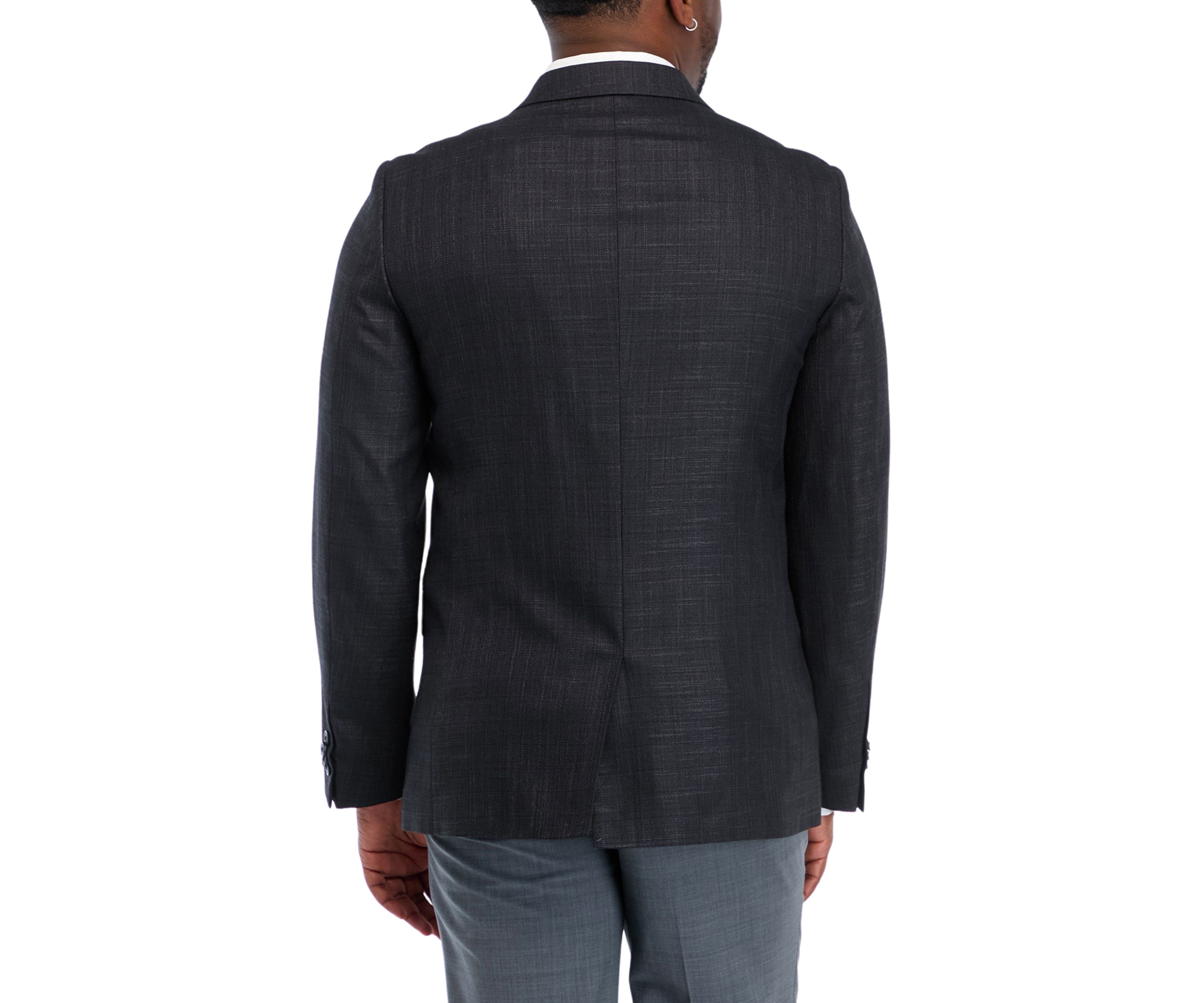Solid Textured Sport Coat