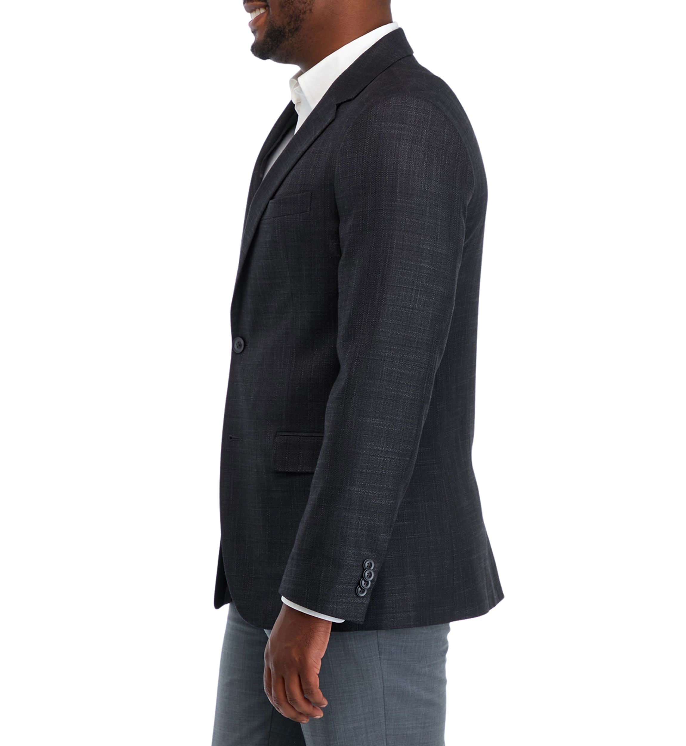 Solid Textured Sport Coat