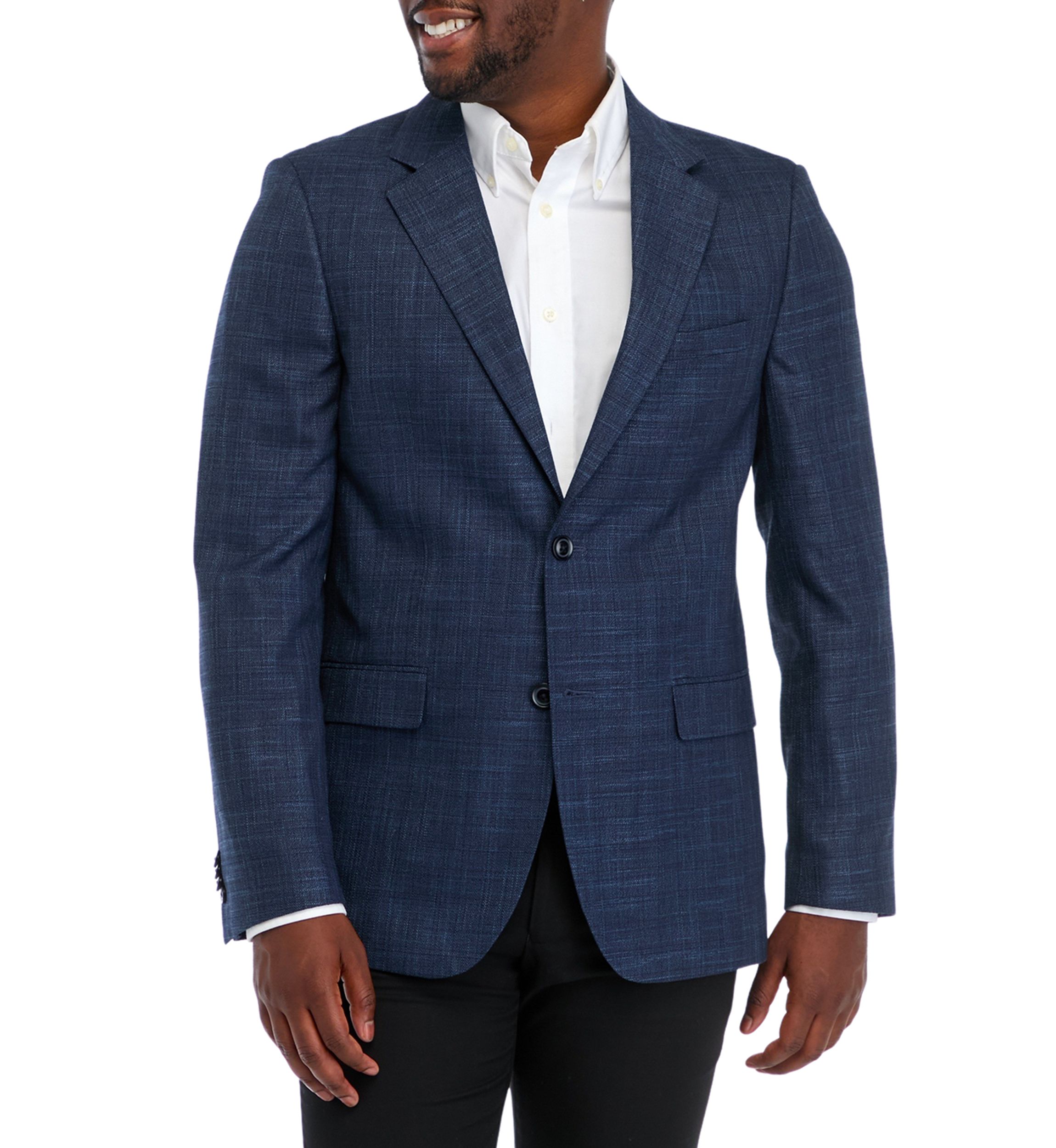 Solid Textured Sport Coat
