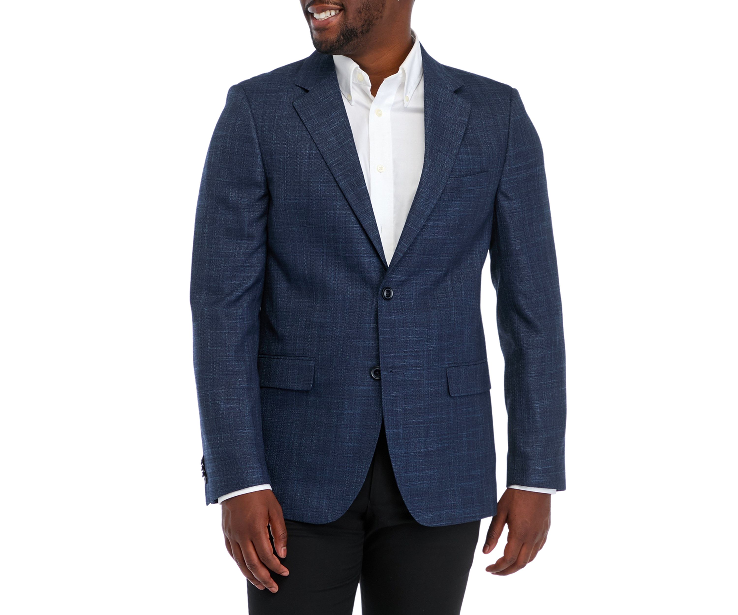 Solid Textured Sport Coat