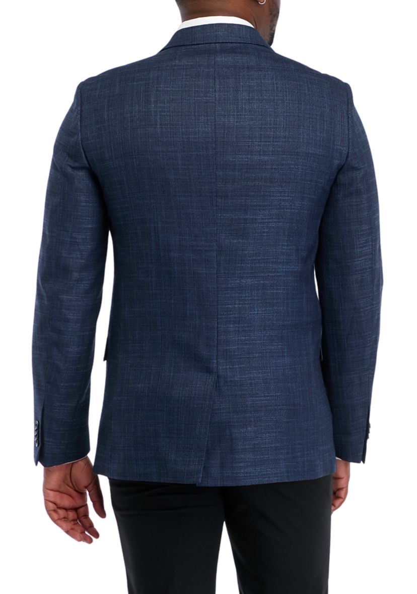 Solid Textured Sport Coat