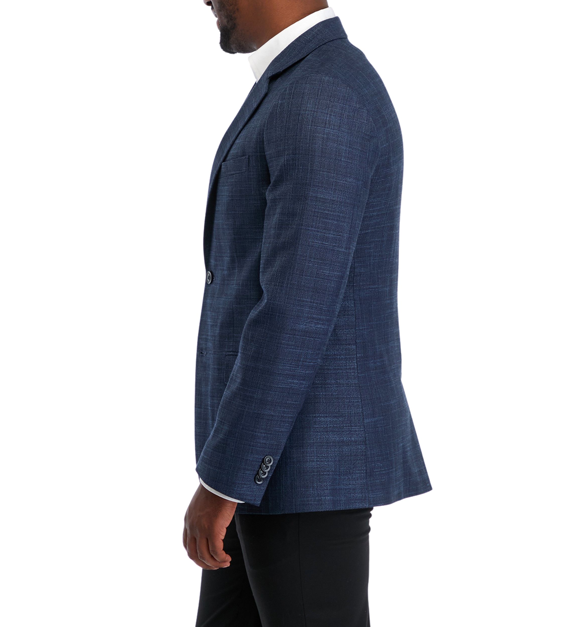 Solid Textured Sport Coat